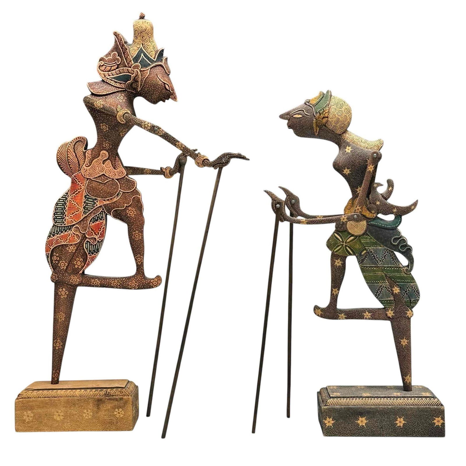 Wayang Kulit Wooden Shadow Puppets Indonesia (2) (1 of 19)