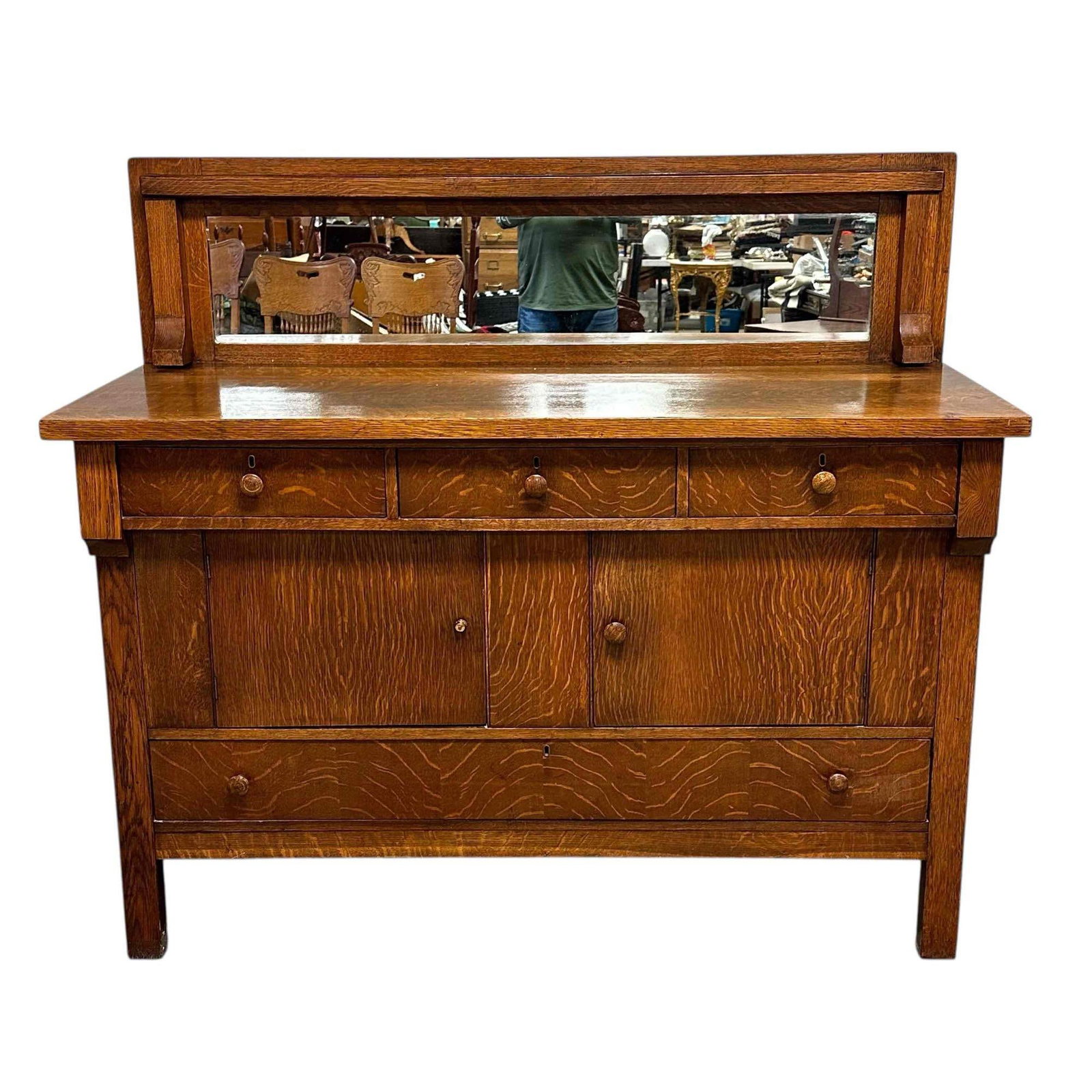 American Quarter Sawn Oak Server / Sideboard (1 of 12)