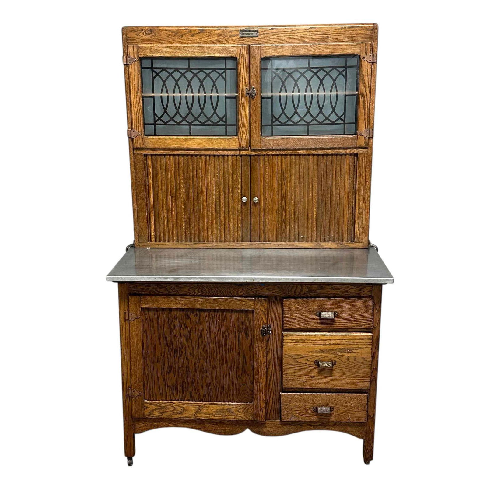 Antique American Oak Hoosier Cabinet (1 of 20)