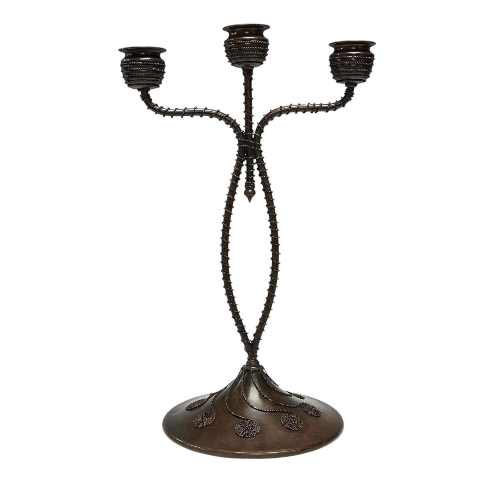 Riviere Studios Arts and Crafts Triple Candelabra (1 of 17)