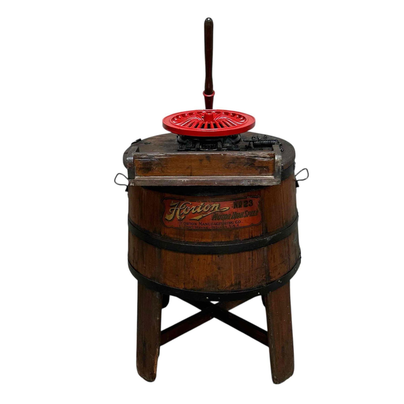 Antique Horton Wooden Barrel Washing Machine (1 of 20)