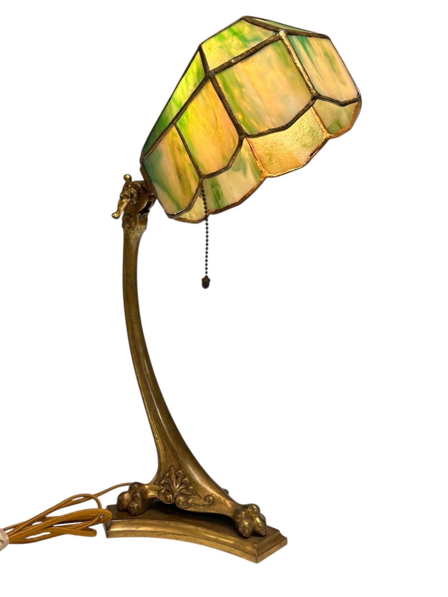 Gilt Bronze Neoclassical Adjustable Desk Lamp (1 of 20)