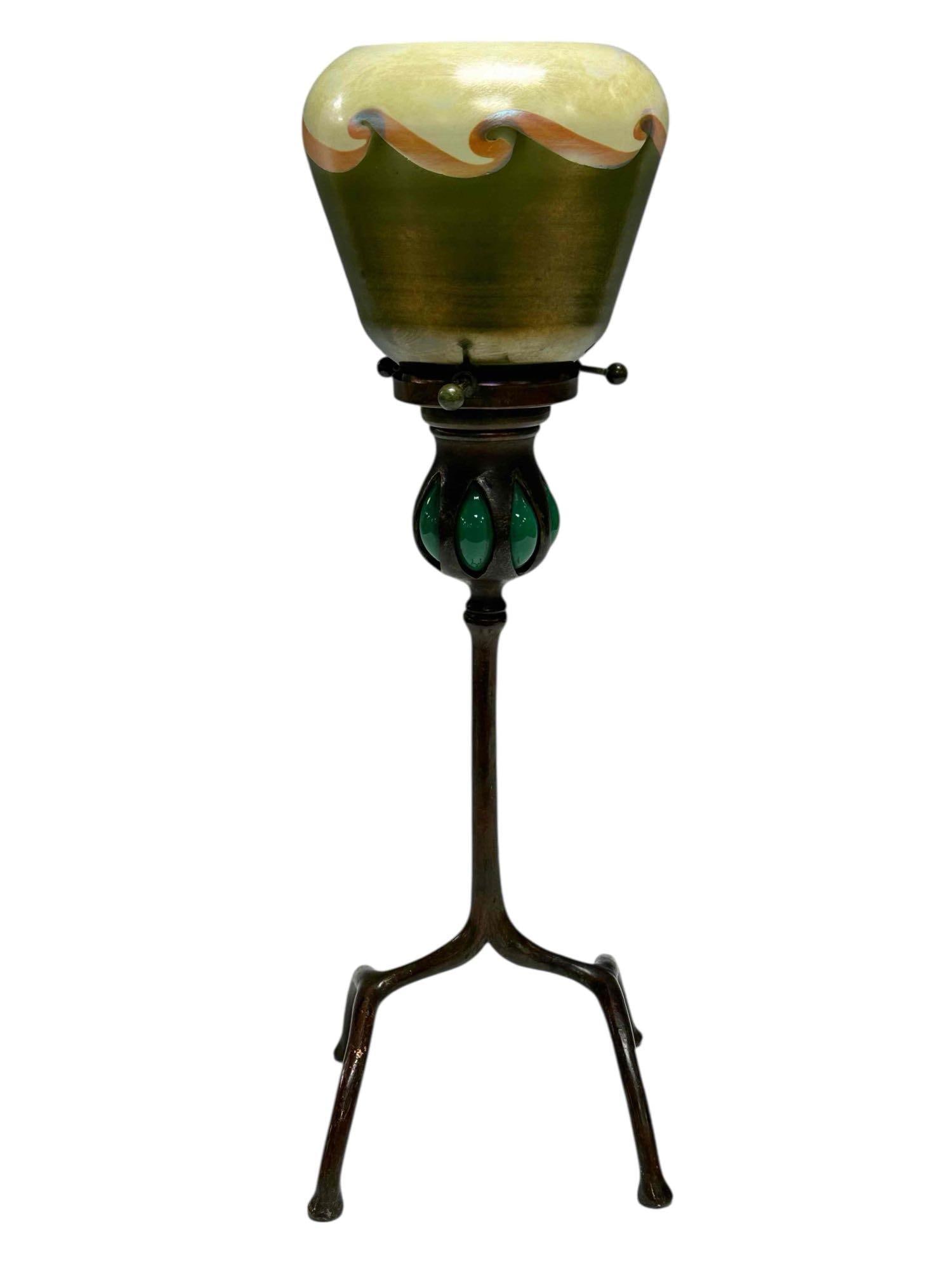 Tiffany Studios Candlestick #1222 with L.C.T Shade (1 of 20)