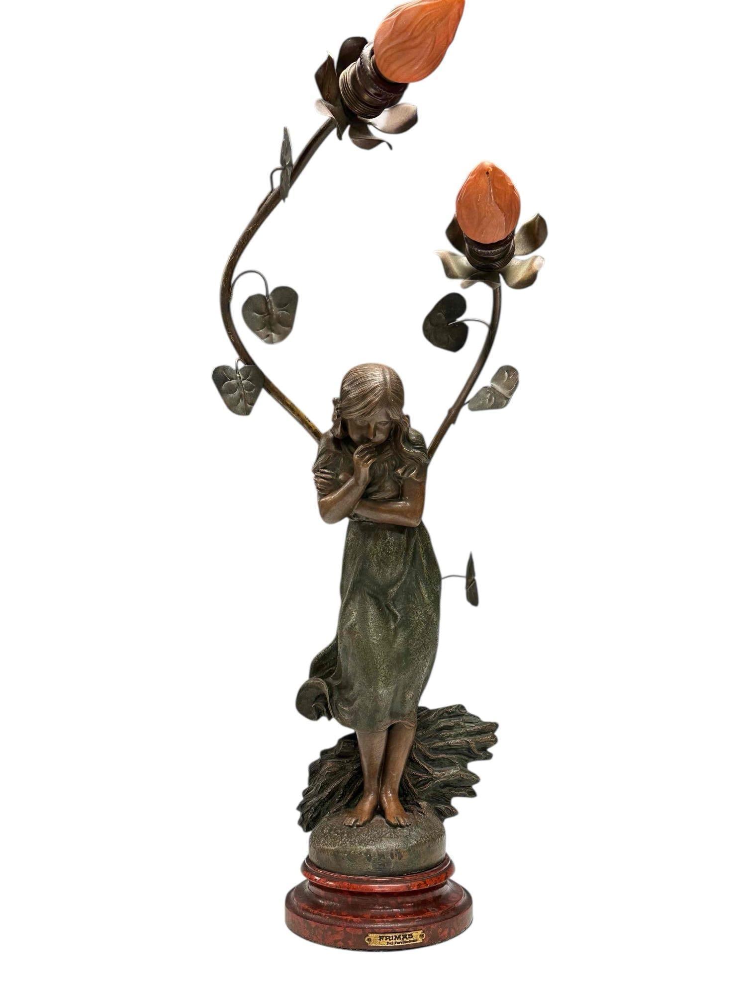 French Art Nouveau Lamp after Charles Ferville-Suan (1847-1925) (1 of 20)