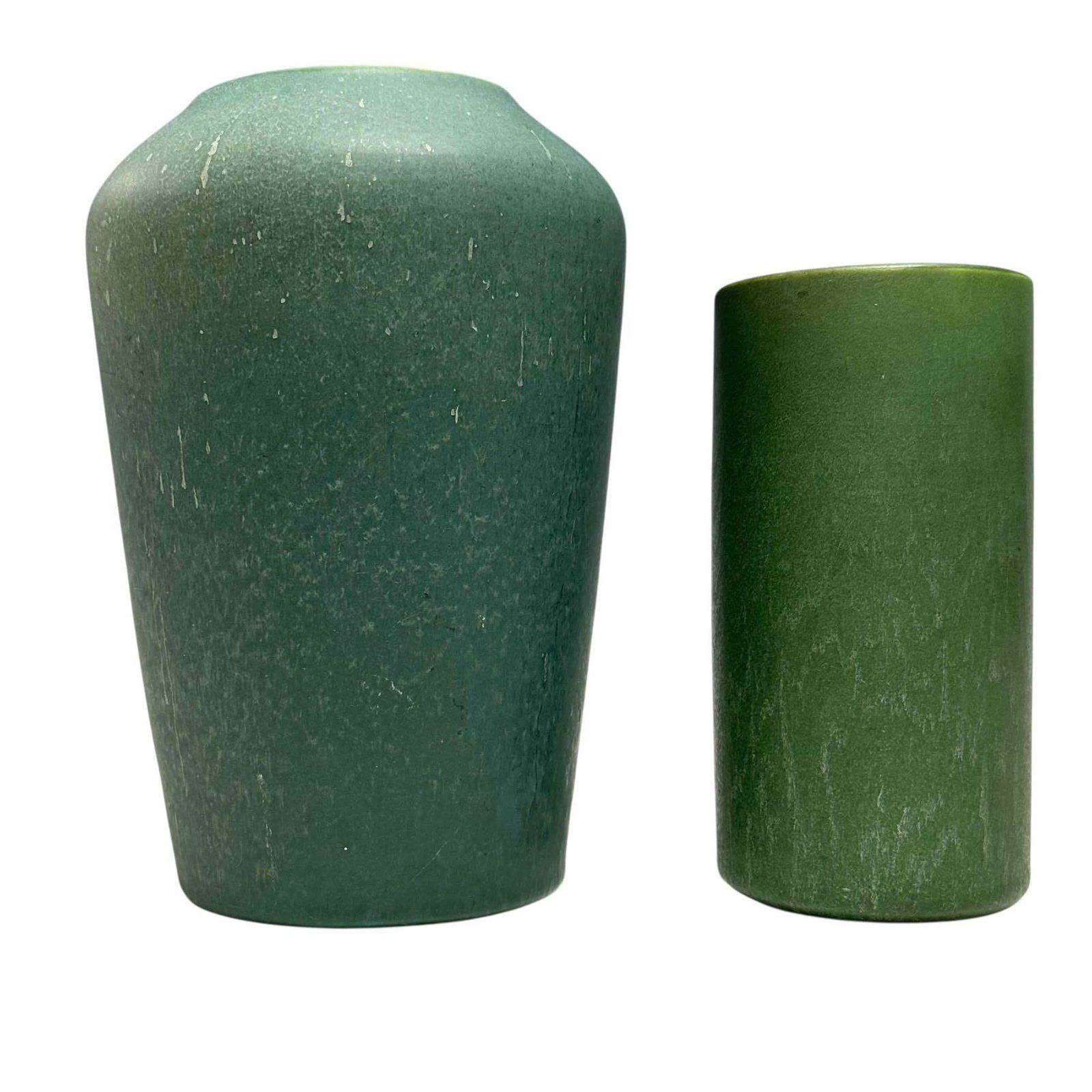 HAMPSHIRE Pottery 1900-1910 Matte Green Earthware Glazed Pottery (2) (1 of 20)