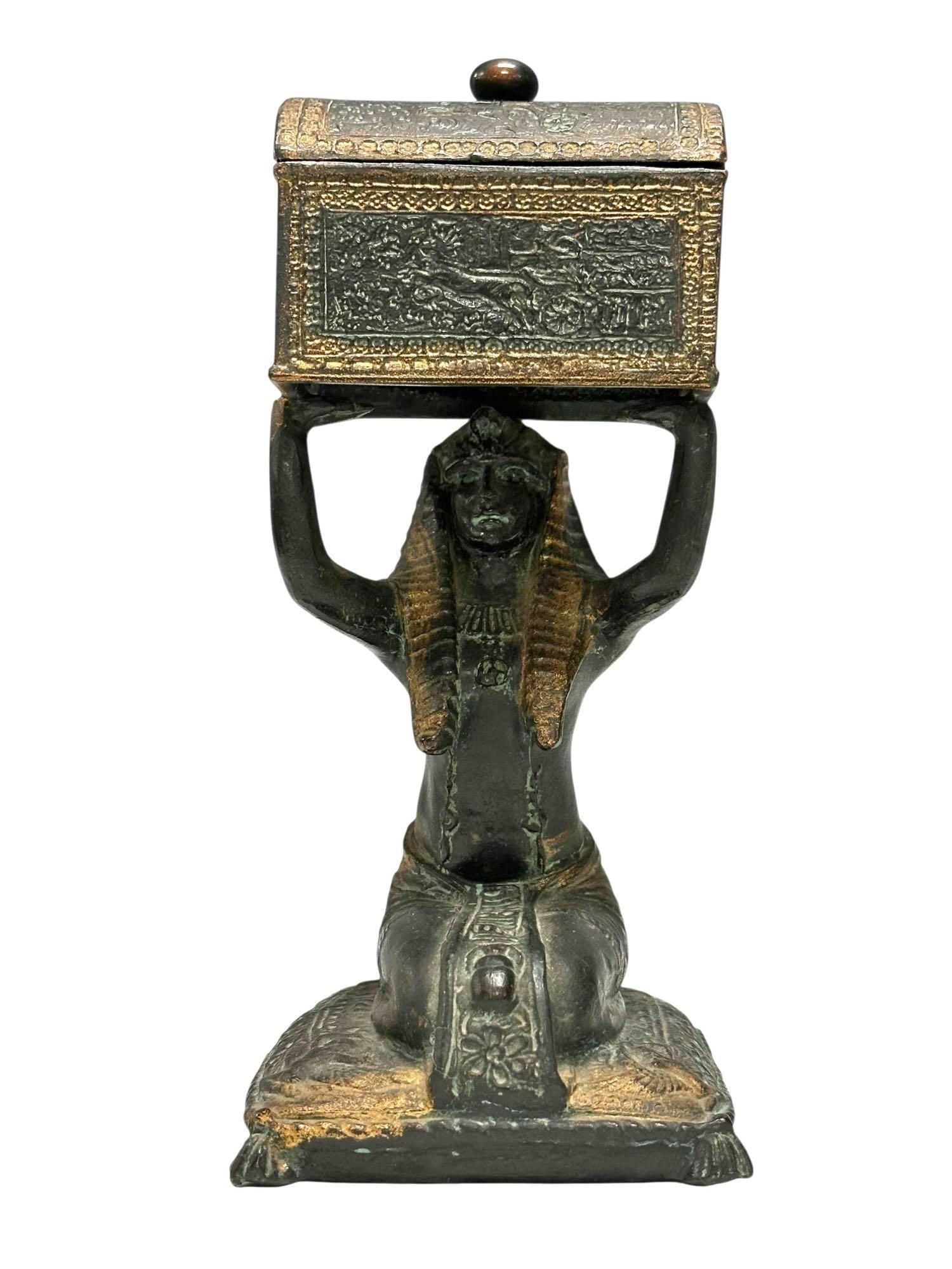 Weidlich Bros Art Deco Egyptian Revival Figure Match Box (1 of 20)