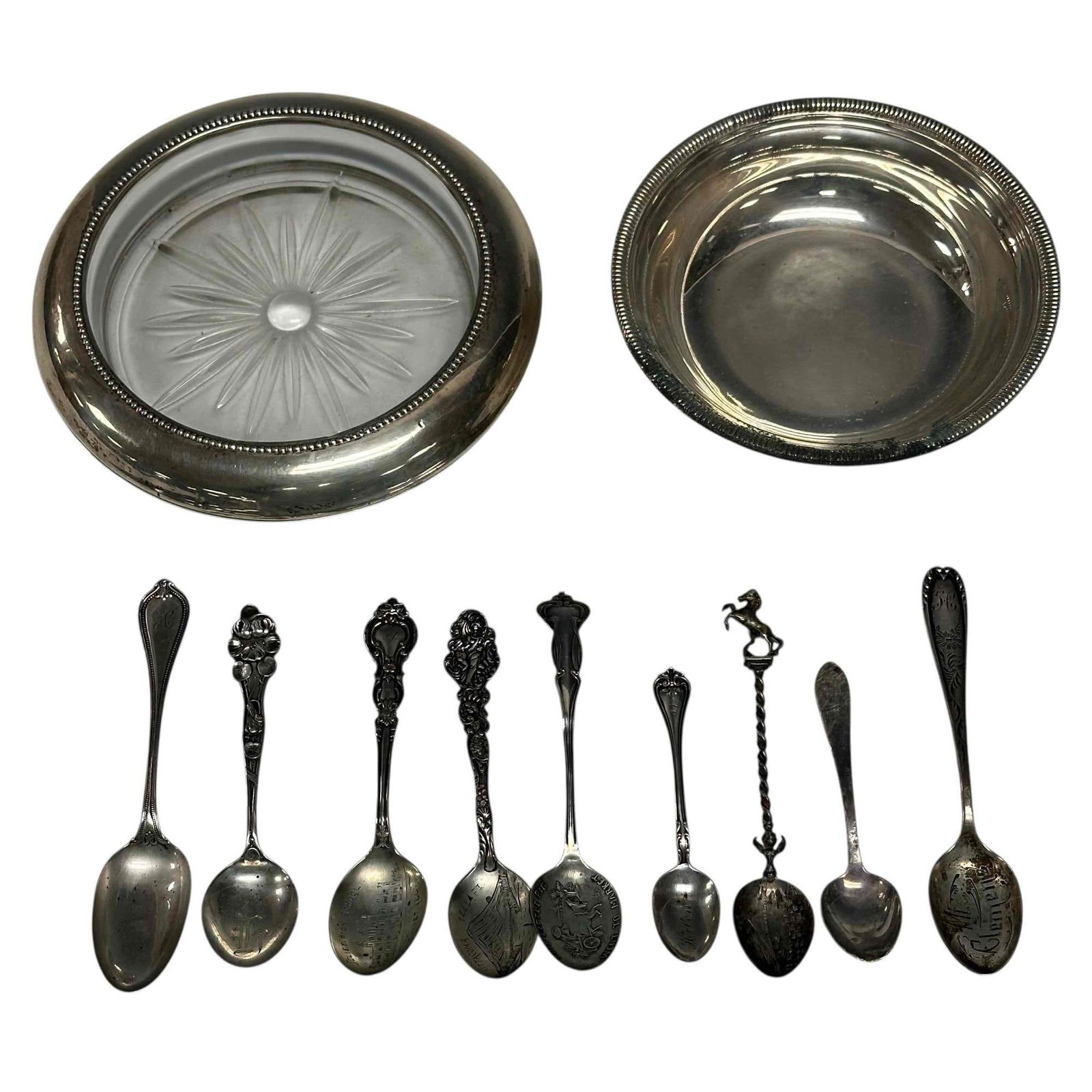 Sterling Silver Souvenir Spoons and Nut Dishes (1 of 18)