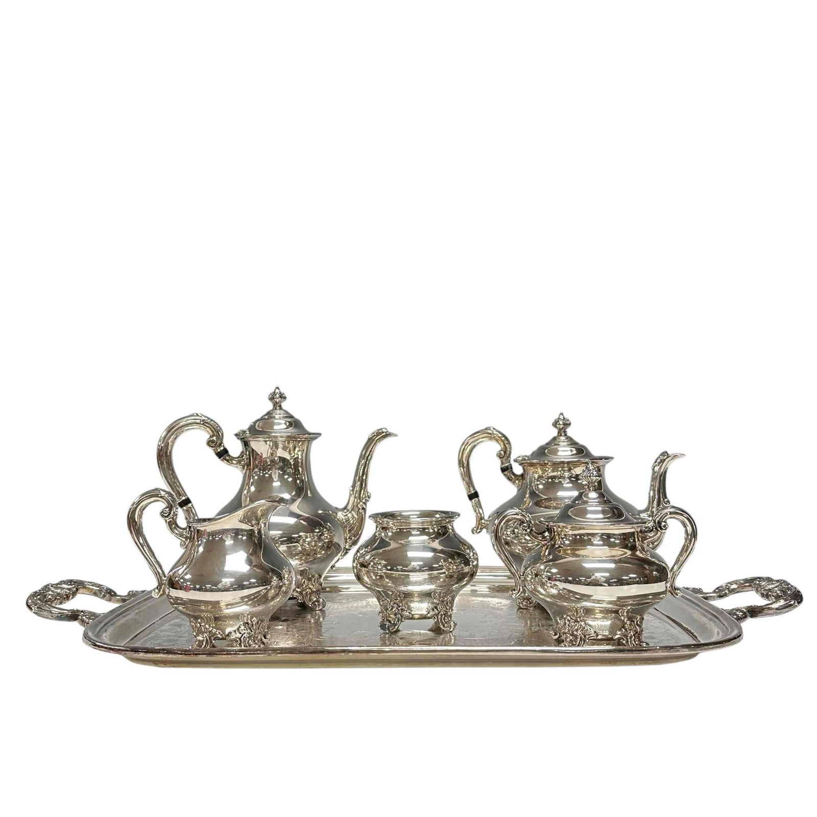 Reed and Barton "Regent" Tea & Coffee Service Set (6) (1 of 20)