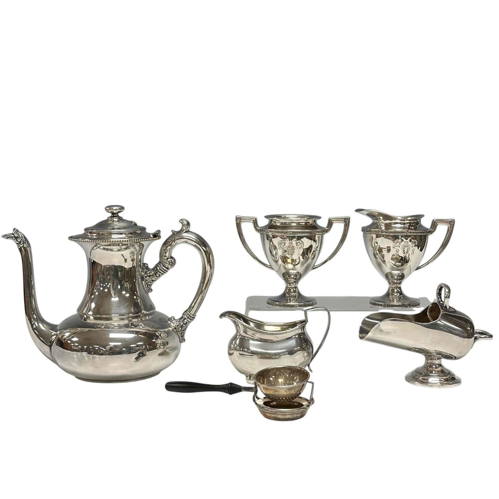 Silver Plated Tea Service Grouping (6) (1 of 19)