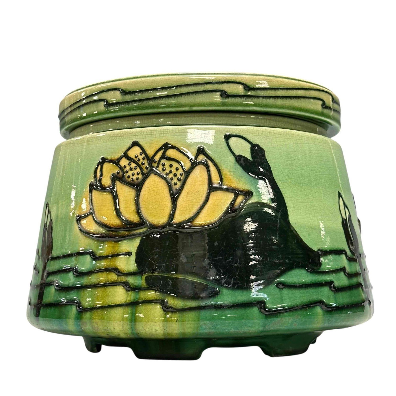 Roseville Pottery 1920s Jardiniere Designed by Frederick Hurten Rhead (1 of 17)