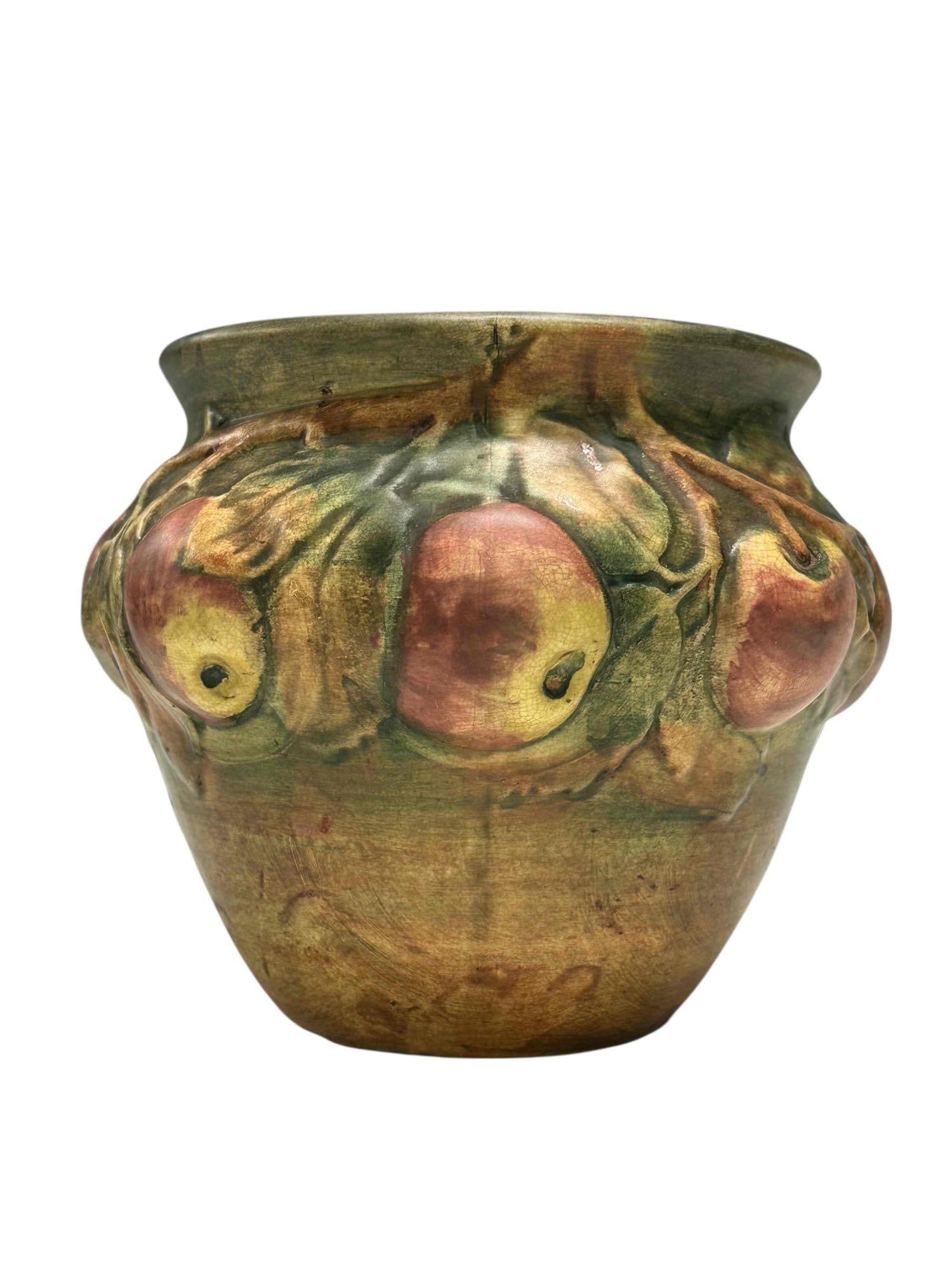 WELLER Pottery Ca. 1910-1915 "Baldin Apple" Jardiniere (1 of 11)