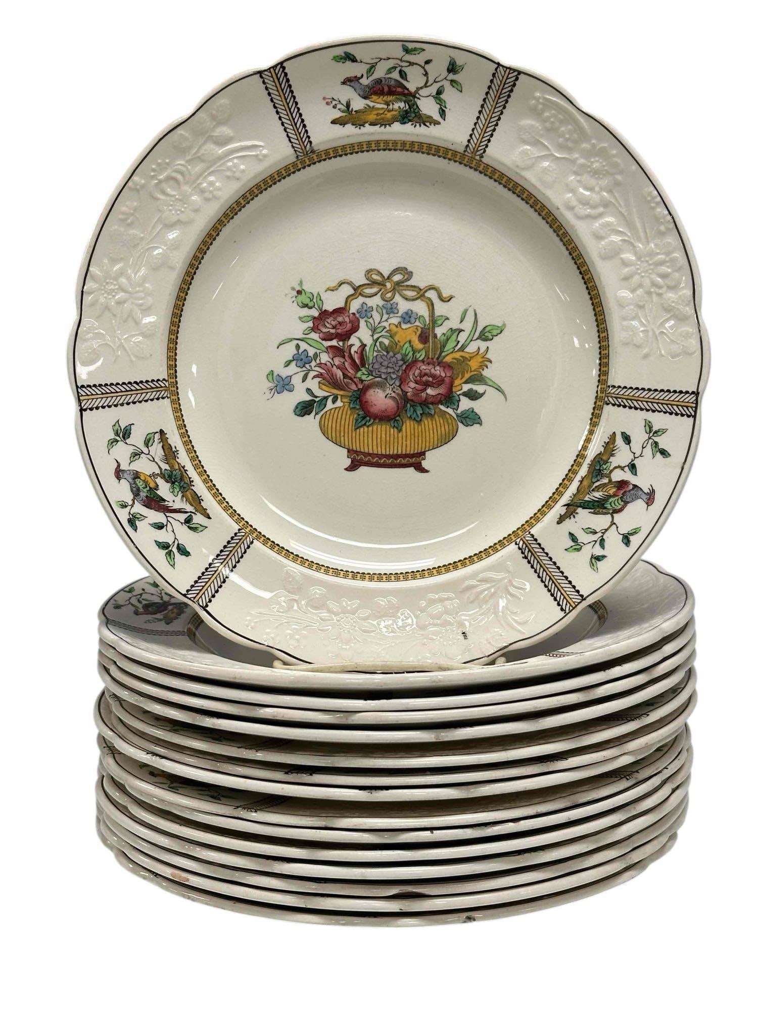 19th Century Copeland Spode "June" Plates E 32nd St. New York (1 of 18)