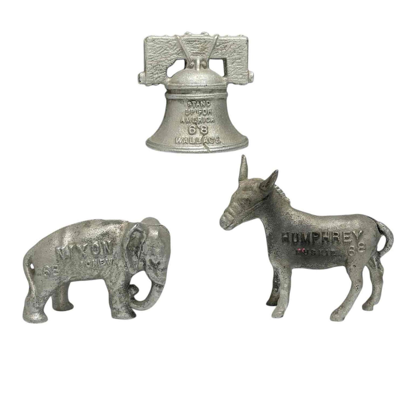 1968 Presidential Candidates Cast Iron Banks (3) (1 of 12)