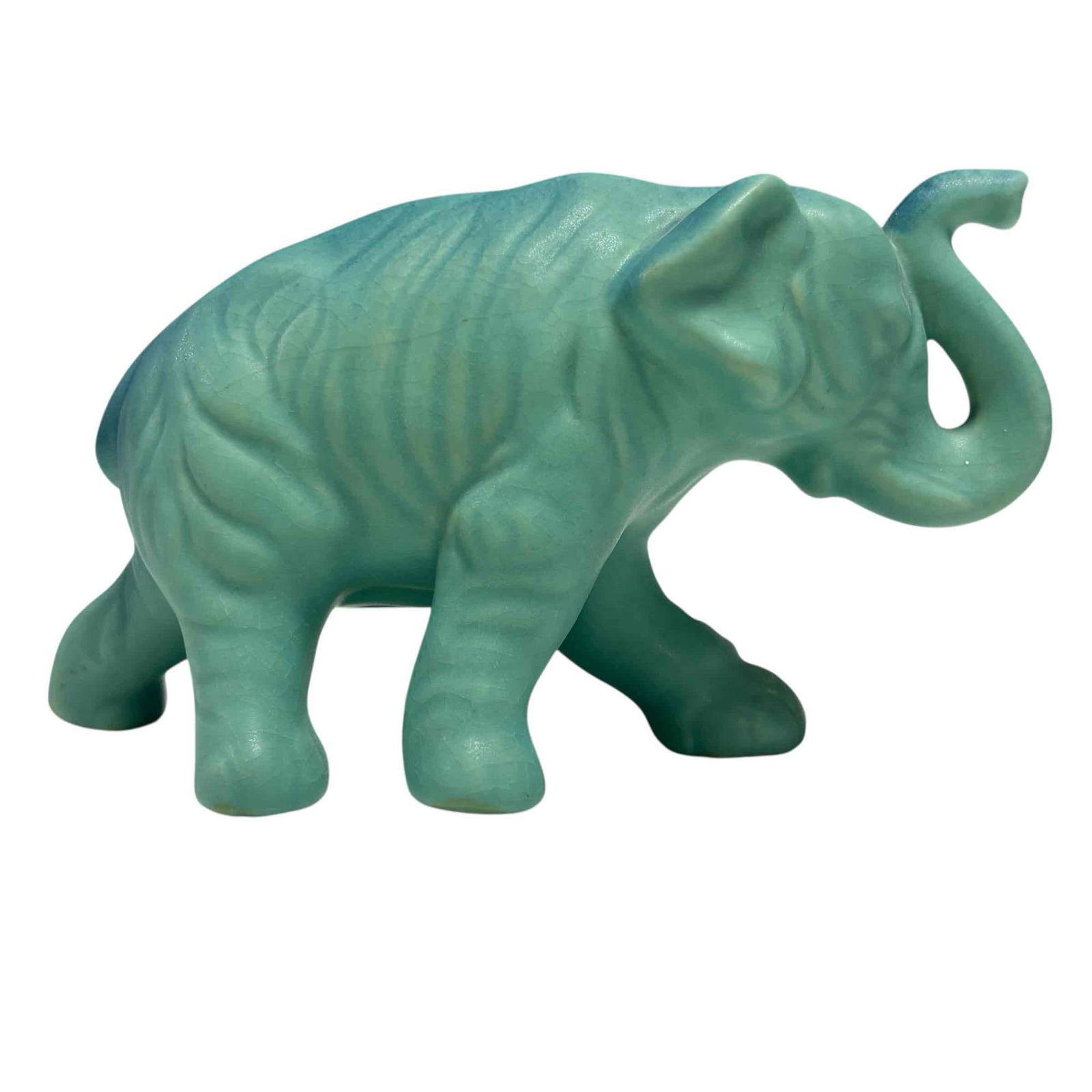 Van Briggle Pottery Ming Blue Elephant Figurine (1 of 14)