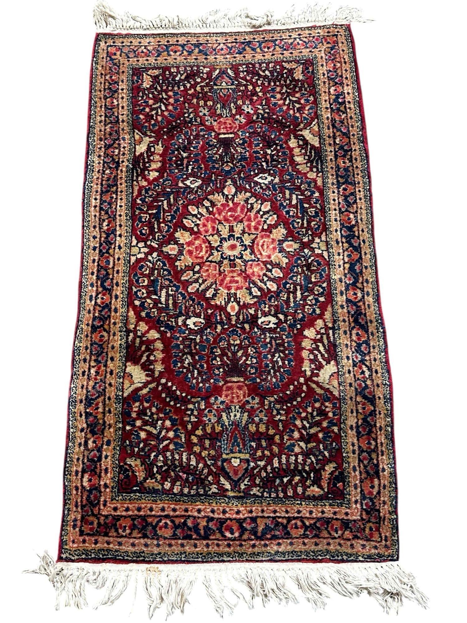Hand Knotted SAROUK Carpet - Small Runner (1 of 8)
