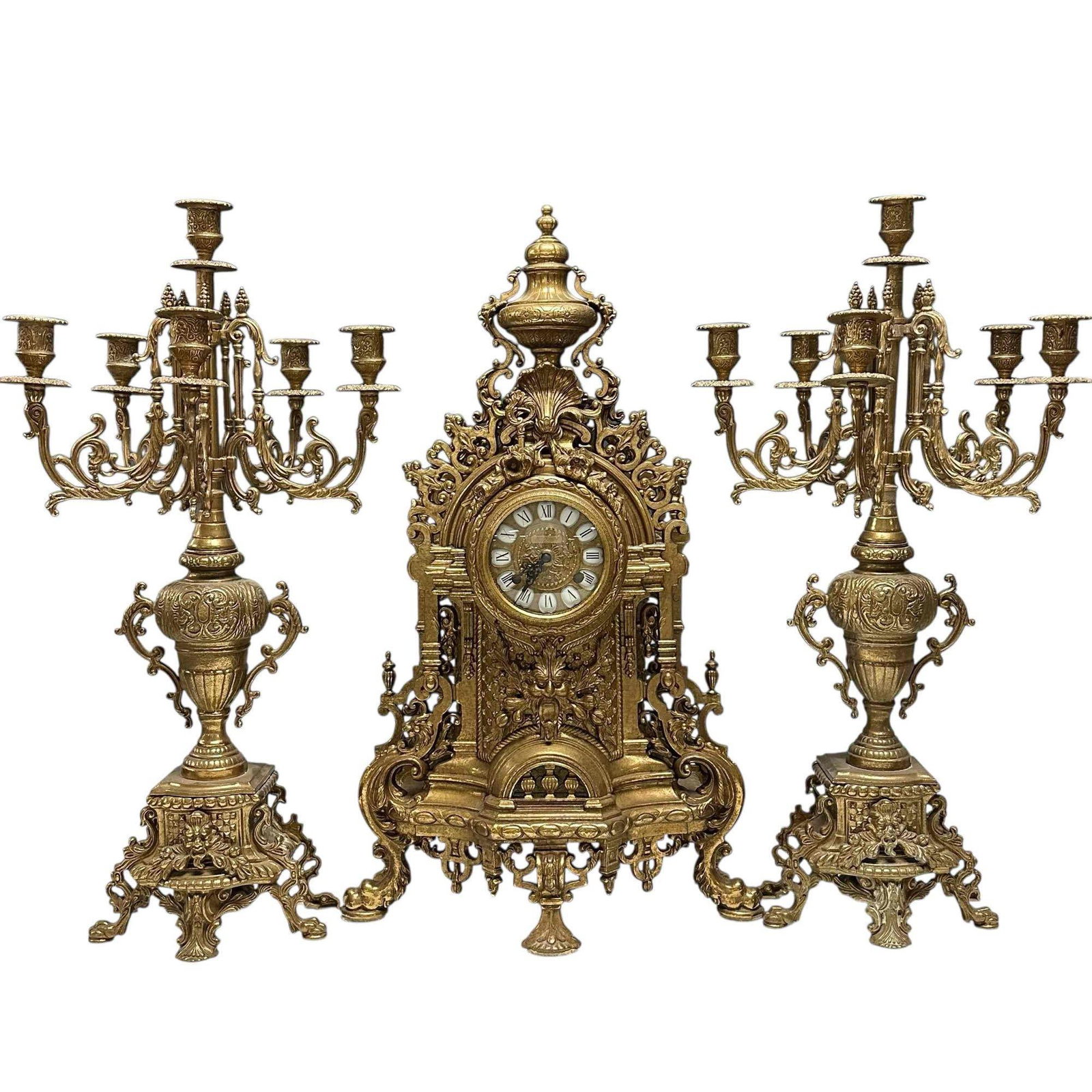 Imperial Renaissance Style Clock Garniture Set (1 of 20)