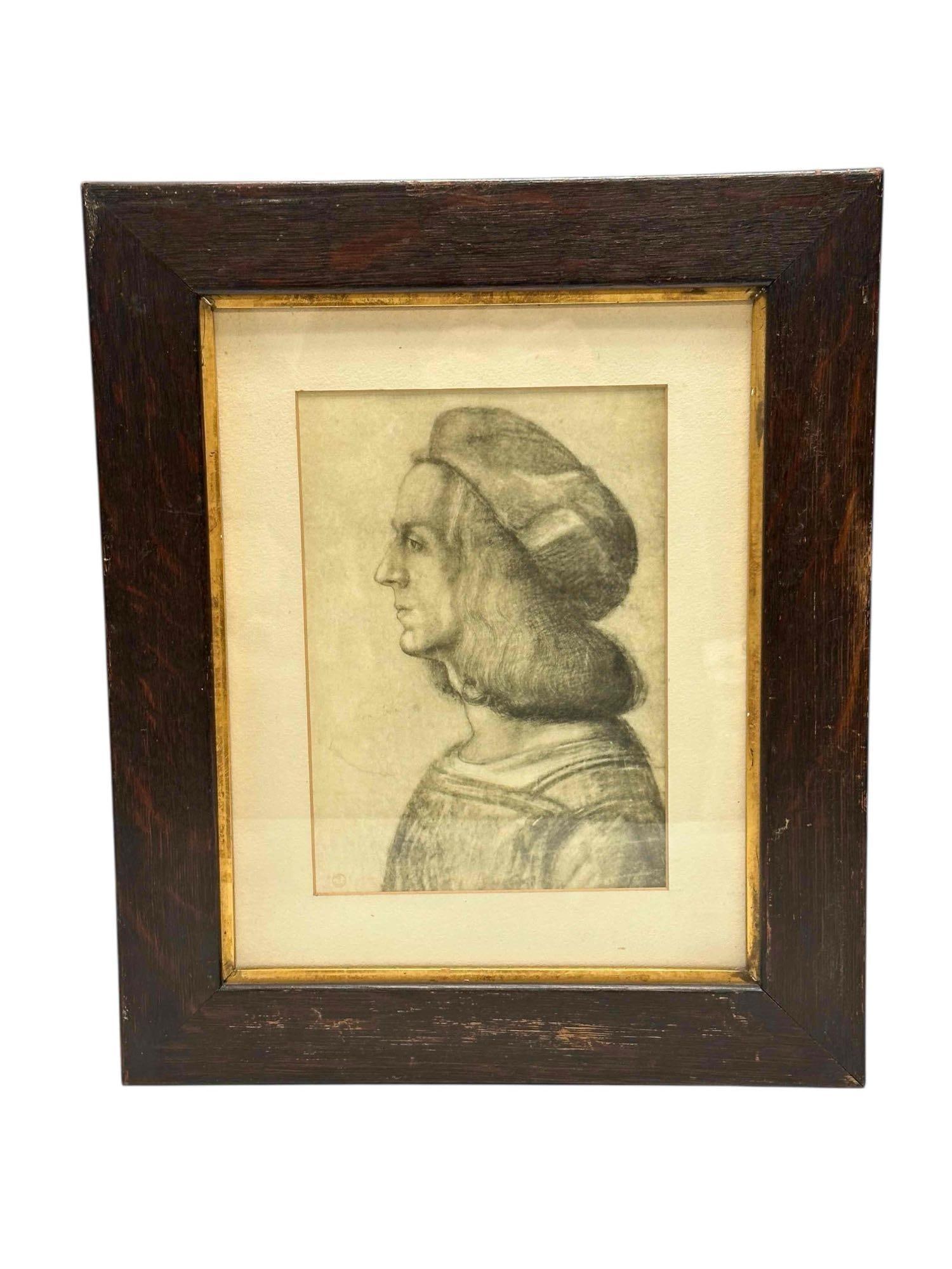 Bust of a Man after Leonardo DA Vinci Lithograph (1 of 13)