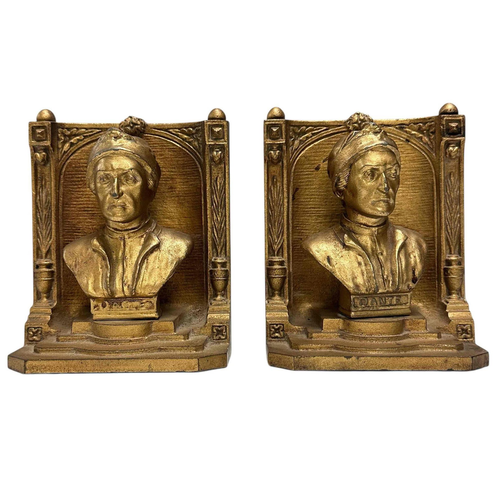 Bradley and Hubbard of Dante Alighieri Bust Bookends (1 of 16)