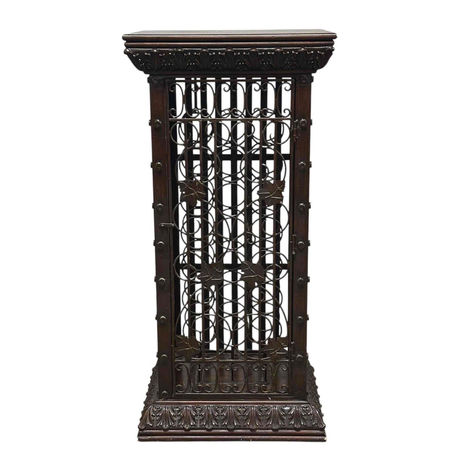 Recent Vintage Wrought Iron Wine Display Cabinet (1 of 20)