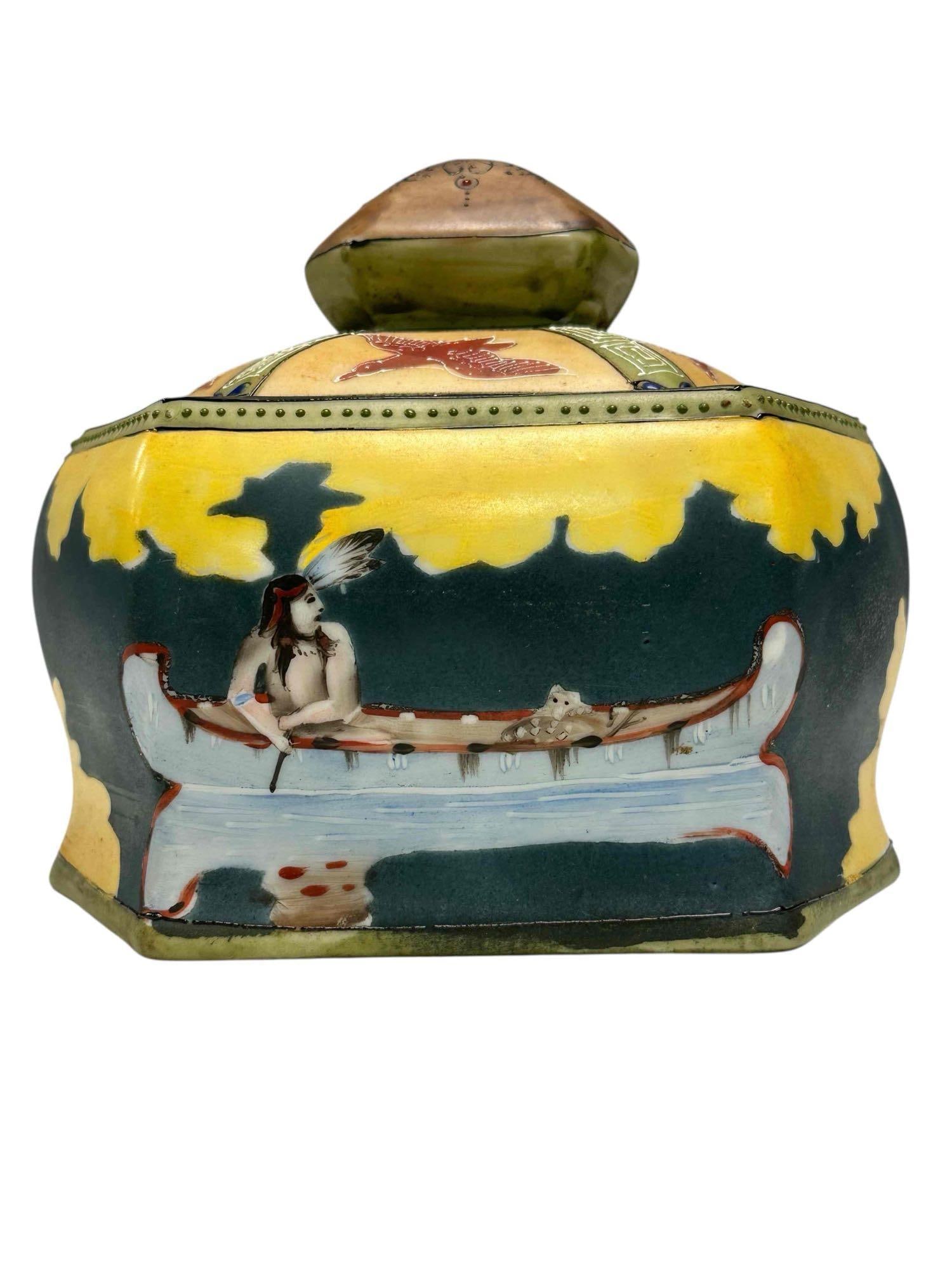 Circa 1910 Nippon Indian Humidor (1 of 15)