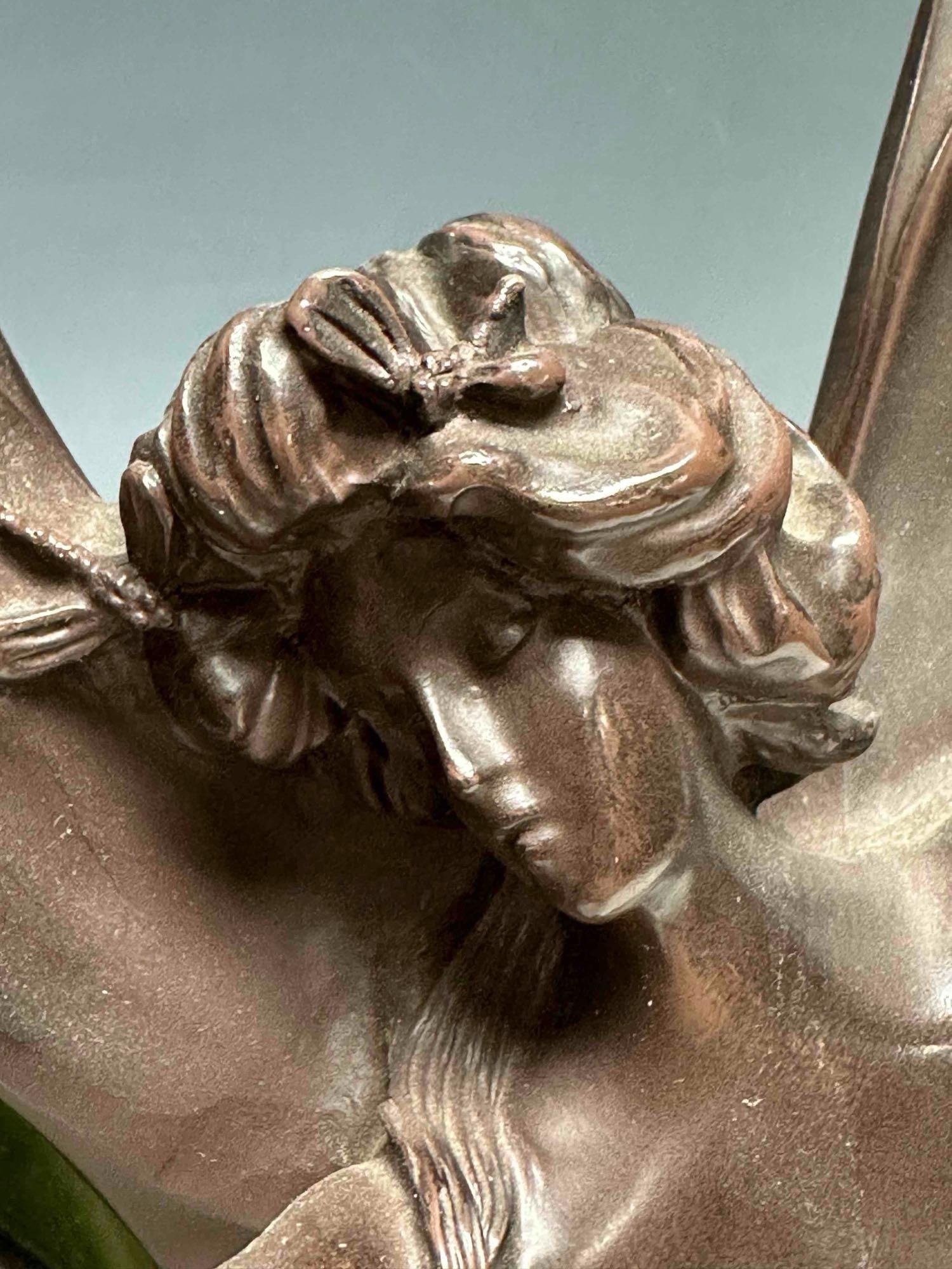 Stained Glass "Fairy" Dragonfly Table Lamp 21" - 18