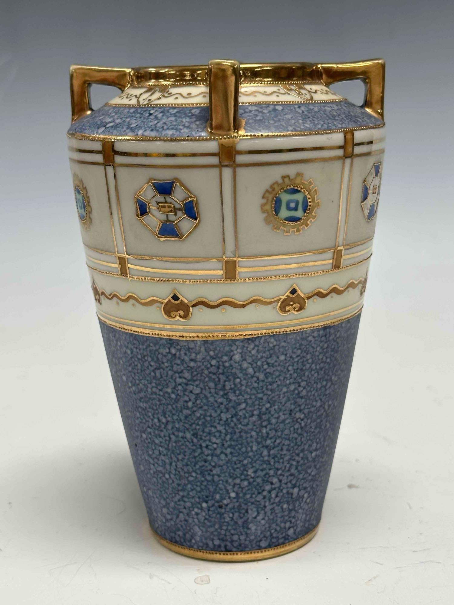 Nippon Landscape Porcelain Vases (2) - 5