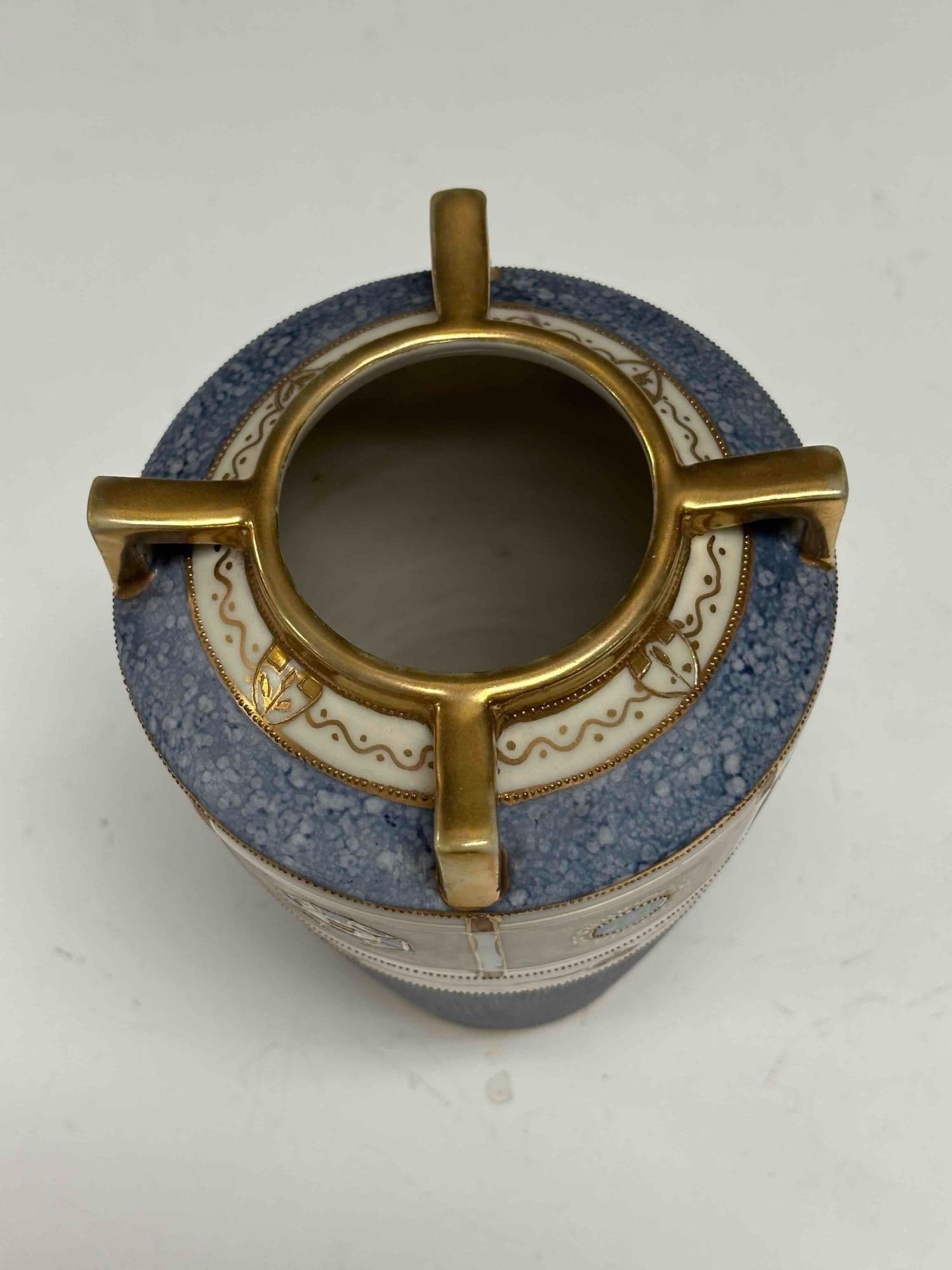 Nippon Landscape Porcelain Vases (2) - 7