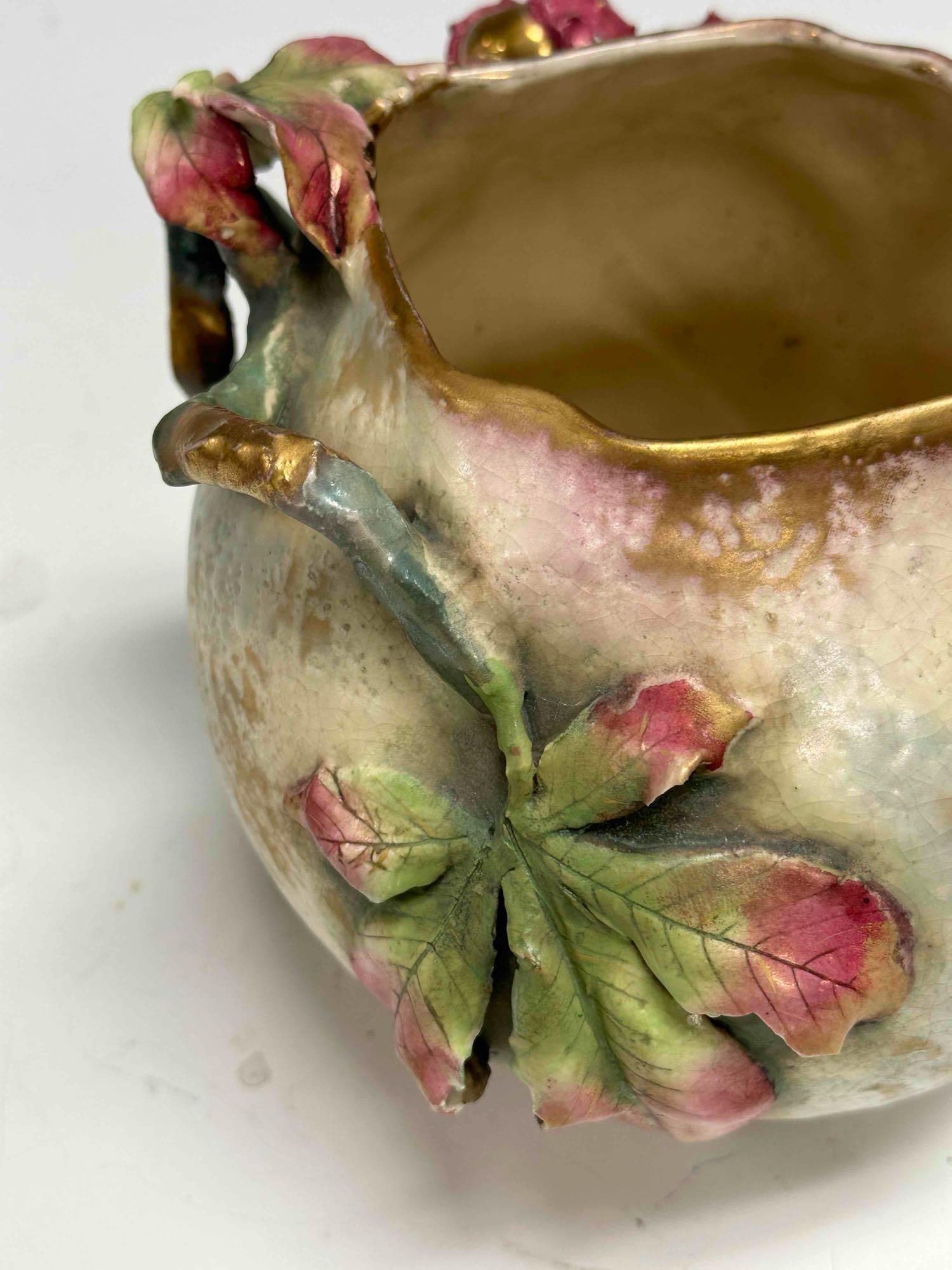 AMPHORA Earthware Vessel with Applied Horse Chestnuts - 15