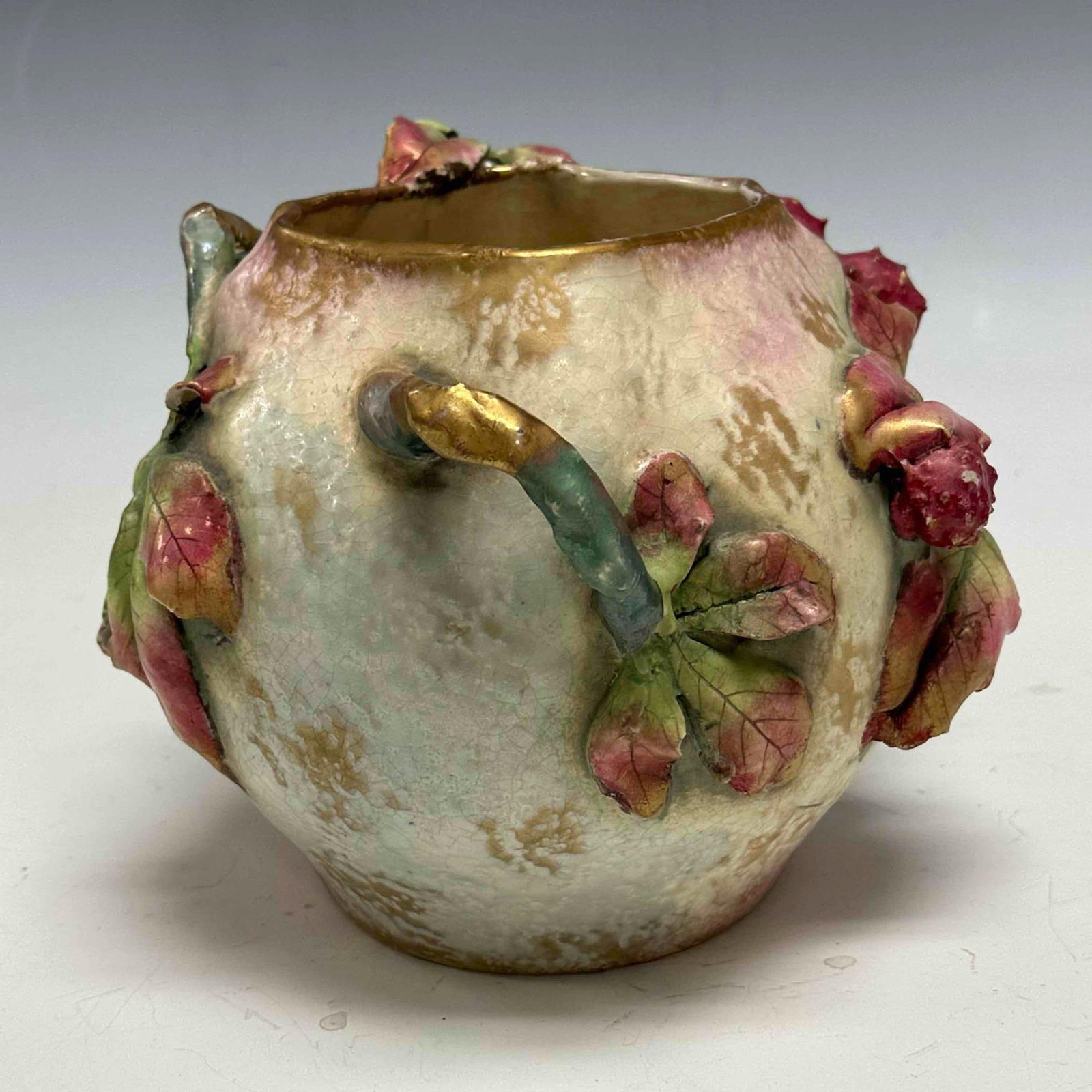 AMPHORA Earthware Vessel with Applied Horse Chestnuts - 5