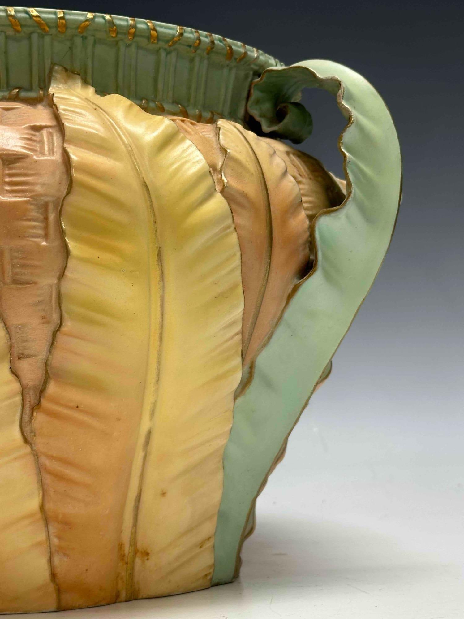 Circa 1900 Royal Worcester Blush Ivory Jardiniere - 6