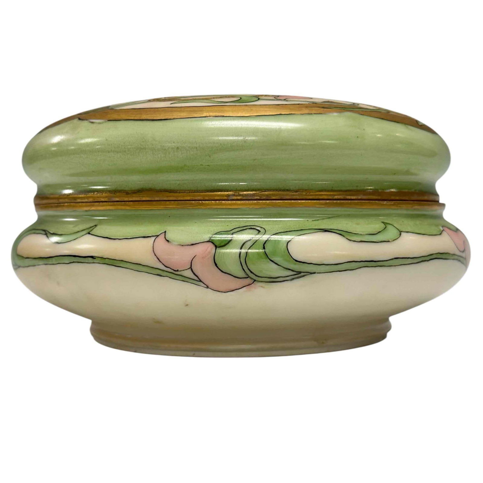 Limoges T and V Art Nouveau Lidded Vanity Dresser Jar (1 of 16)