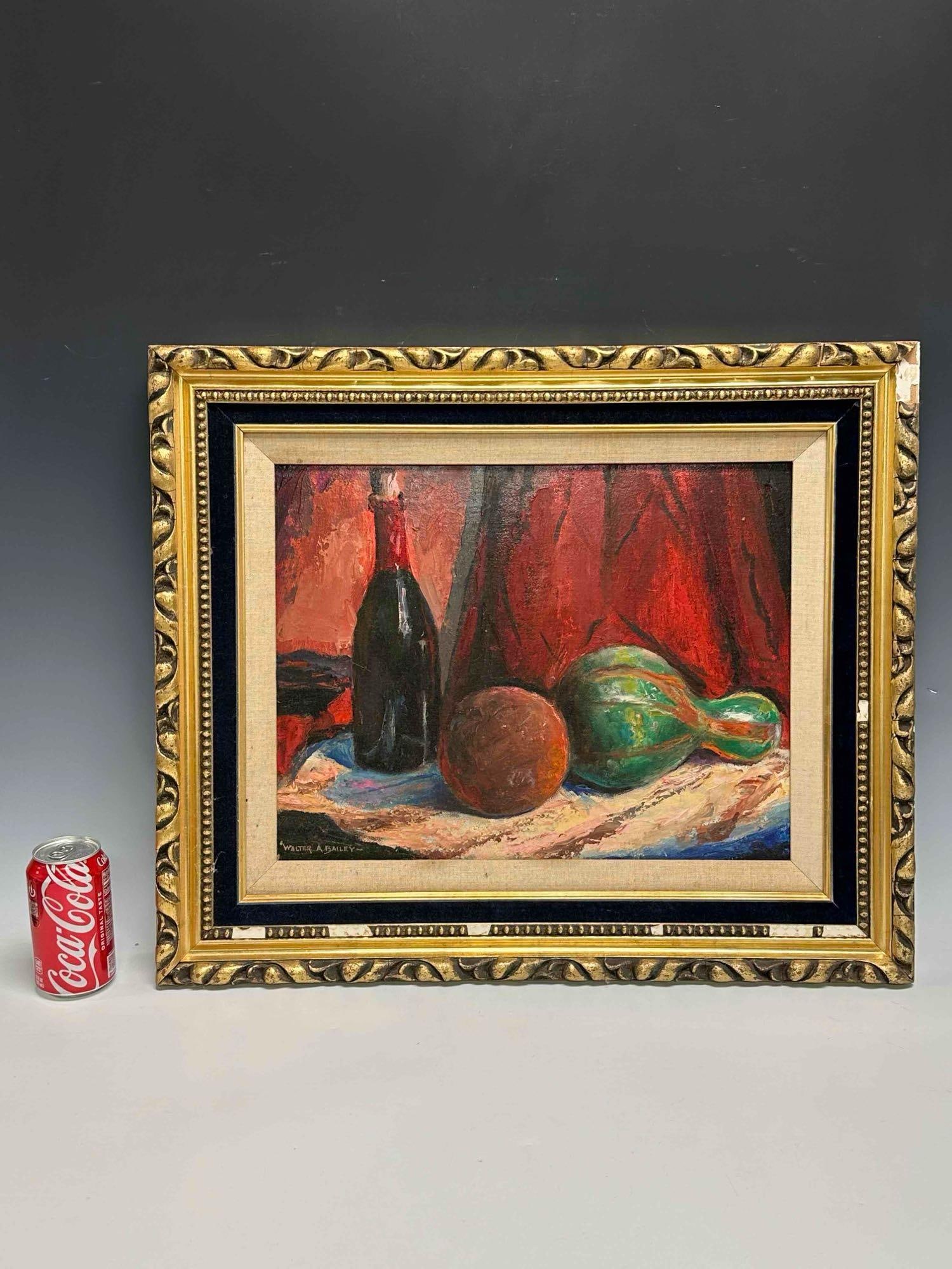 Walter A. Bailey (1894-1989) Still Life Oil on Board Painting - 10