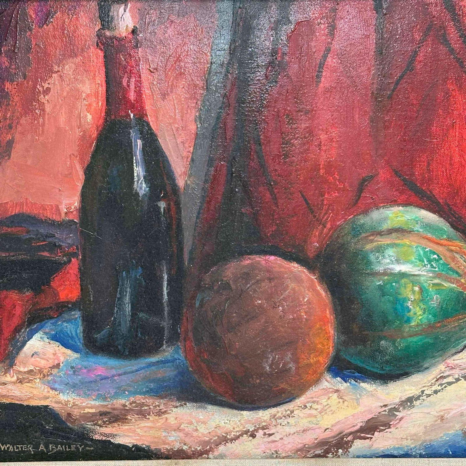 Walter A. Bailey (1894-1989) Still Life Oil on Board Painting - 2