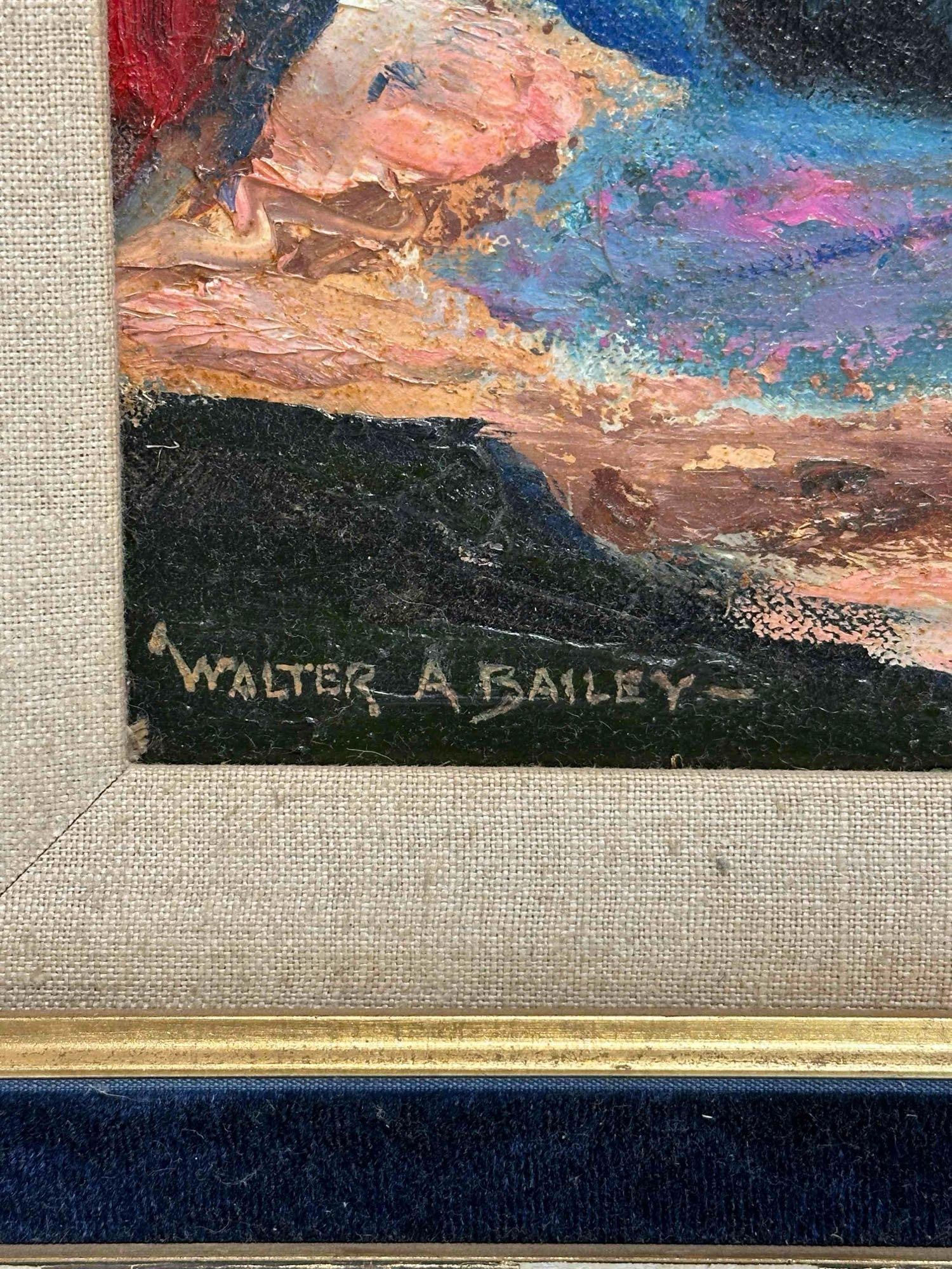 Walter A. Bailey (1894-1989) Still Life Oil on Board Painting - 4