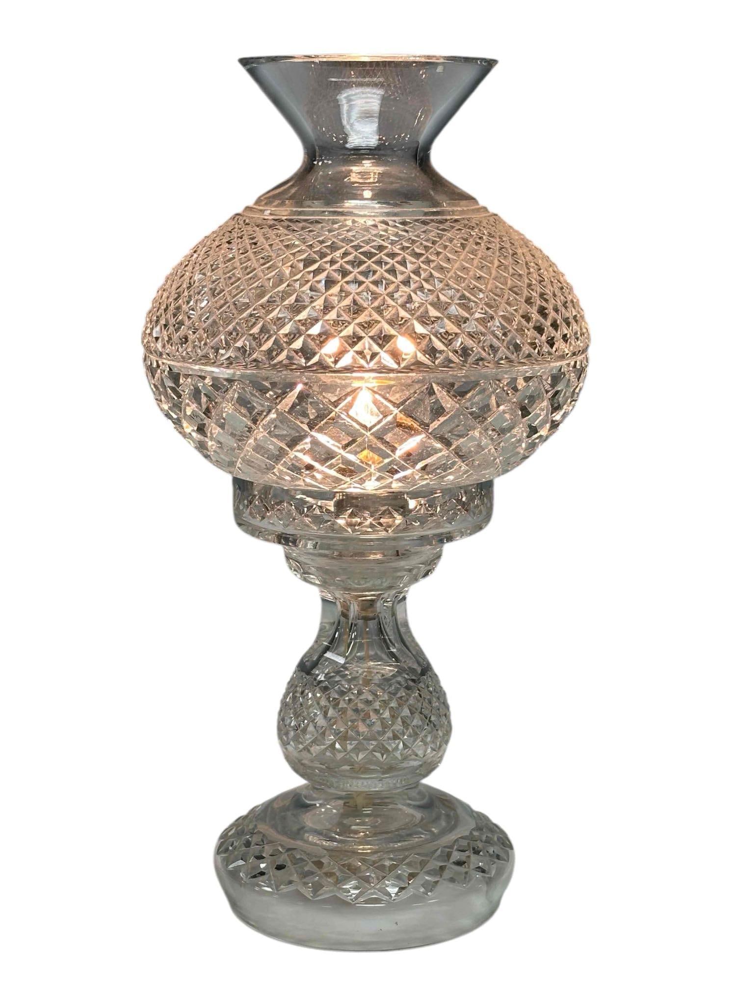 Waterford Crystal Inishmaan Hurricane Lamp Electric (1 of 19)