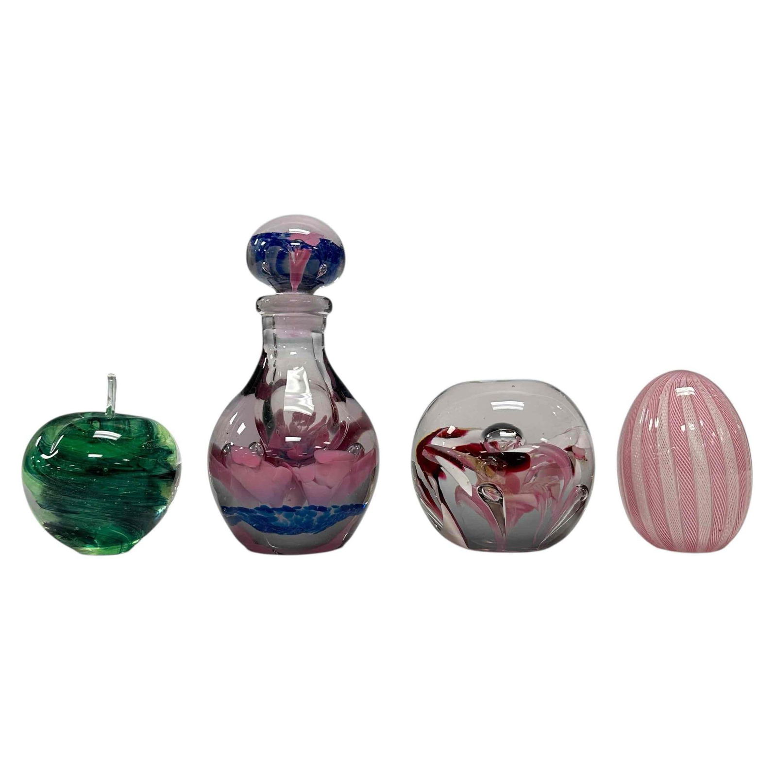 Art Glass Paperweights and Perfume Decanter Group (4) (1 of 20)
