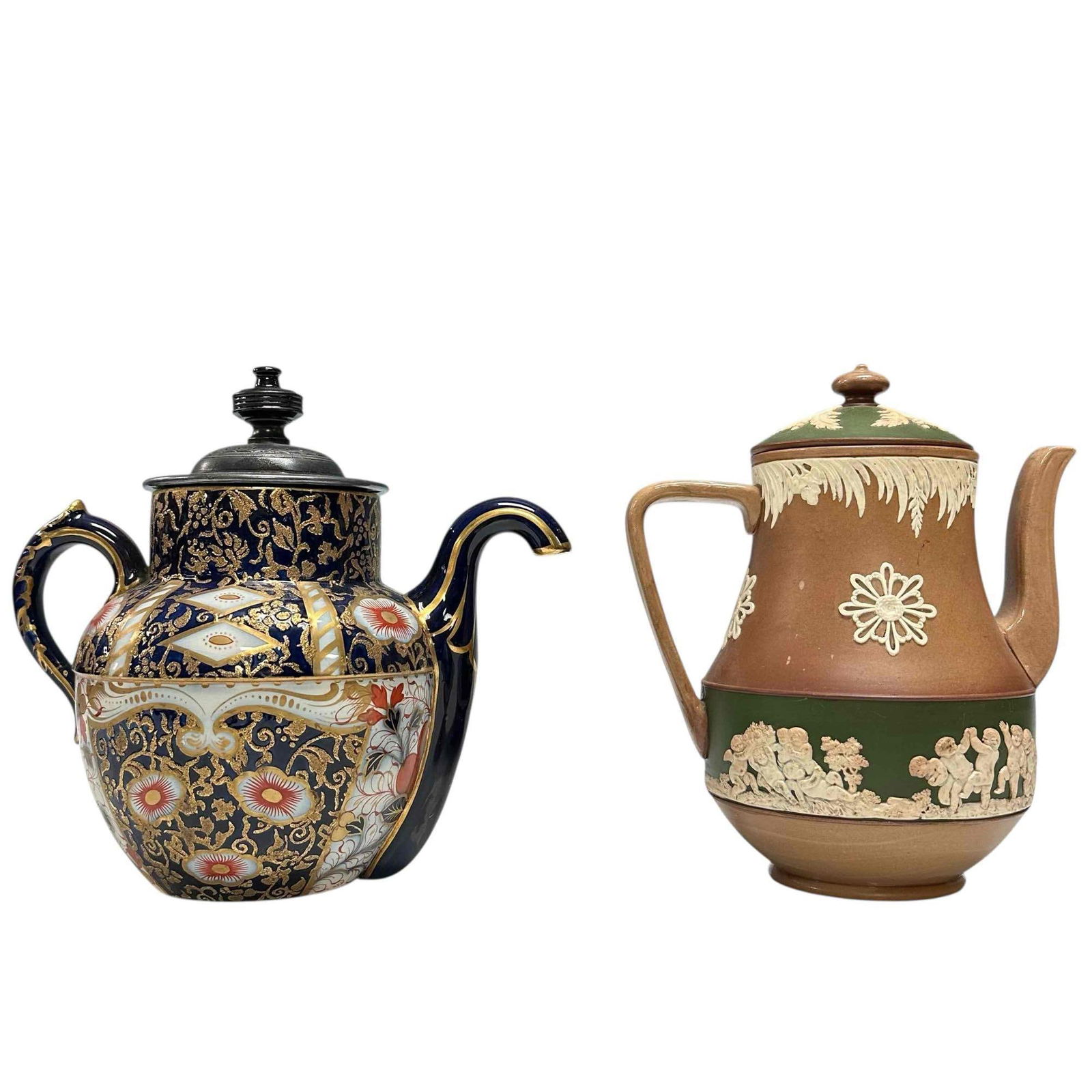 Copeland Jasperware and J.J. Royles Coffee Pots (1 of 20)