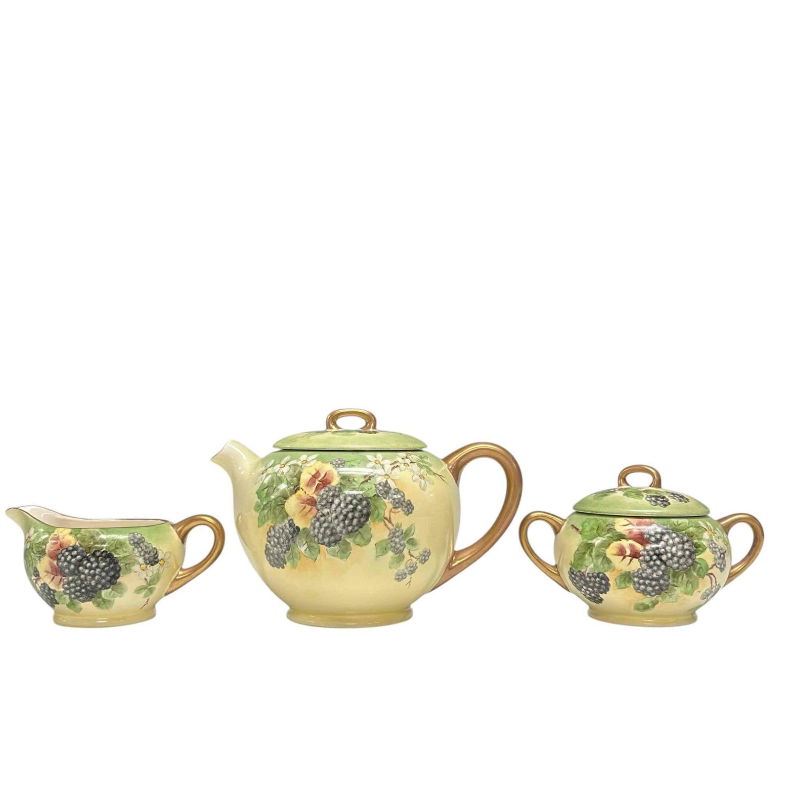 W.S. George Blackberry Tea Pot Set Three Piece (3) (1 of 16)