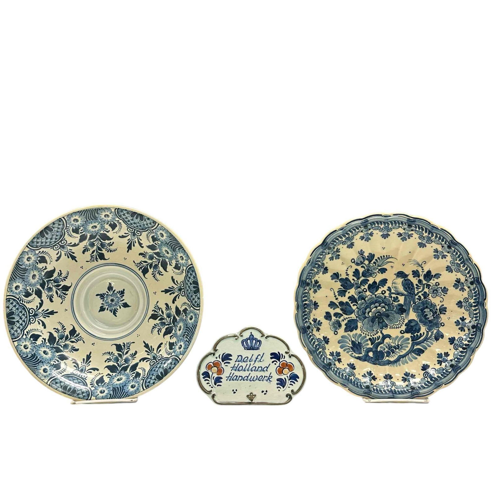 Delft Holland Porcelain Dutch Blue and White Dishes and Plaque (3) (1 of 20)