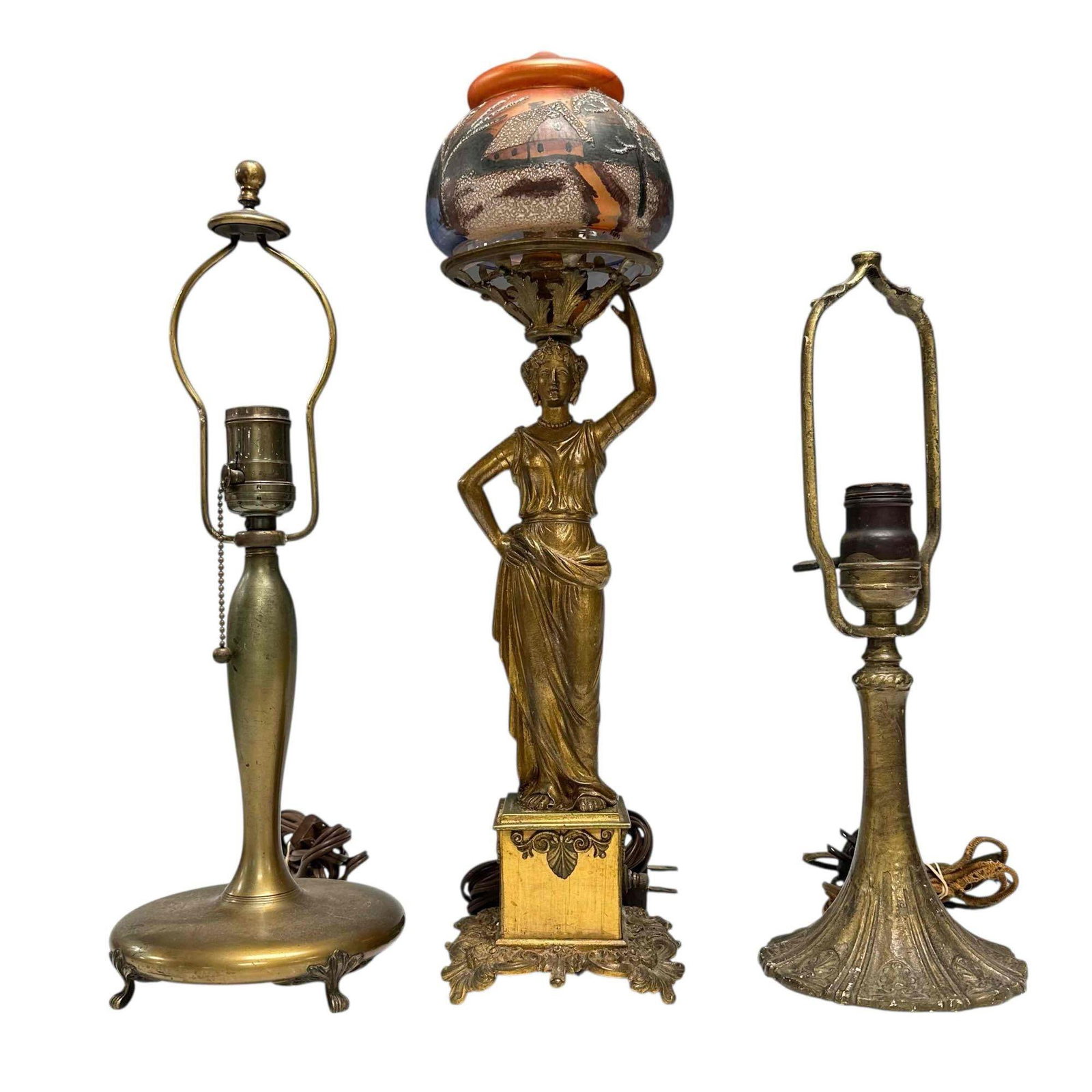 Pair point Boudoir French Empire and Art Nouveau Table Lamps (3) (1 of 20)