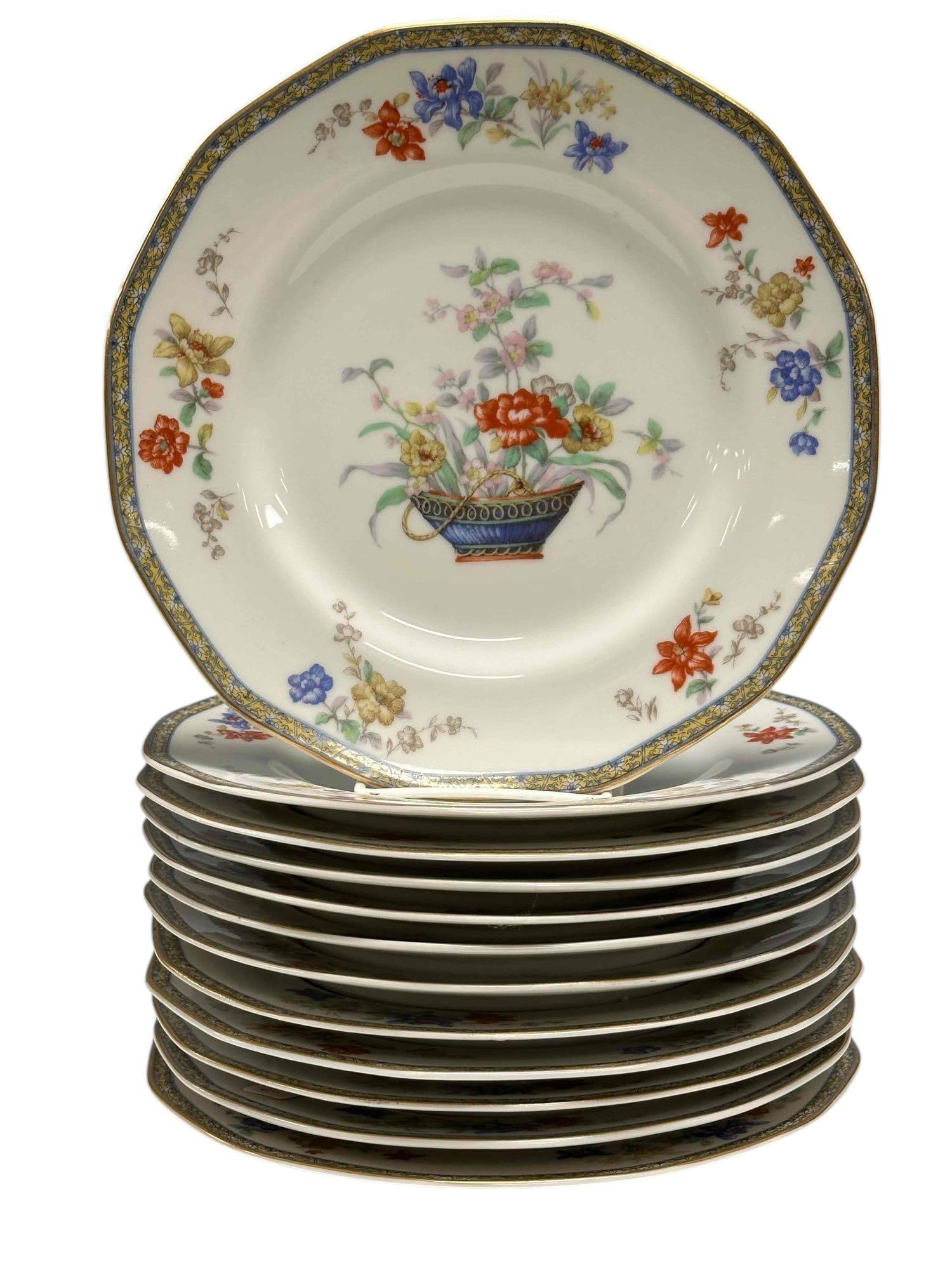 Limoges Theodore Haviland "GANGA" Dinner Plates (12) (1 of 16)