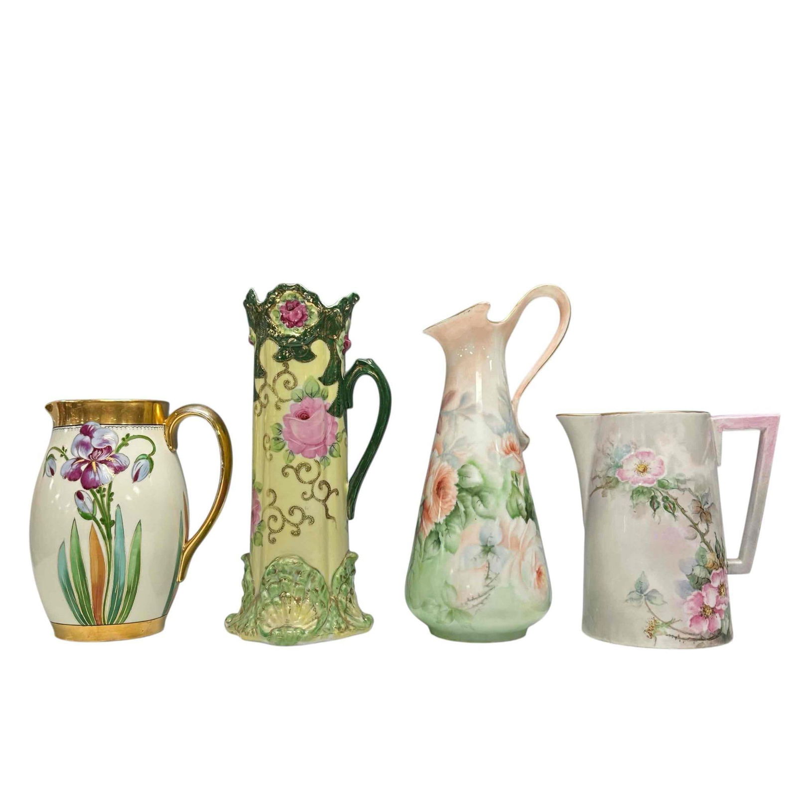 Art Nouveau Arts and Crafts Porcelain Pitchers Limoges Hohenzollern (4) (1 of 18)