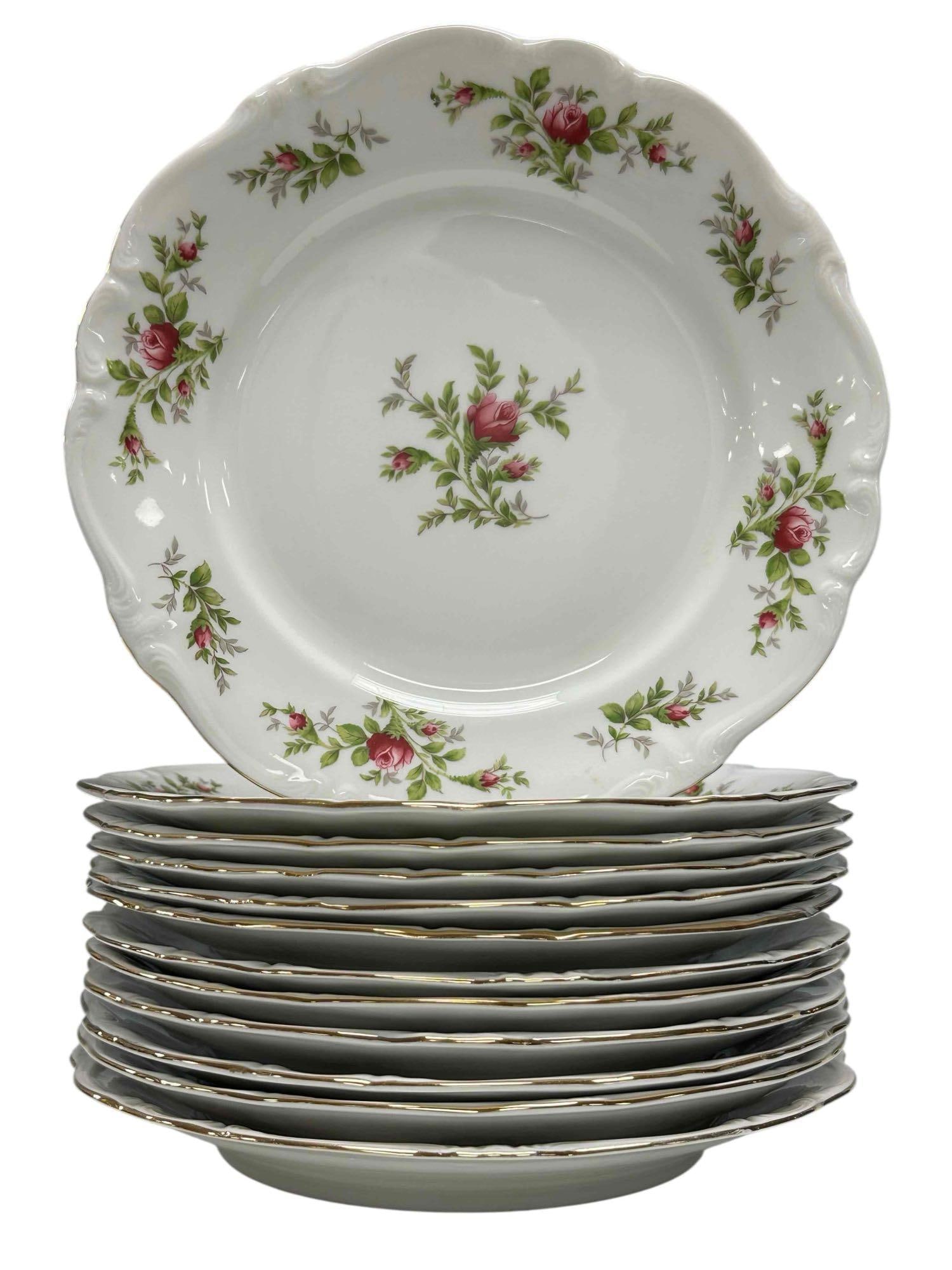 Johann Haviland "Moss Rose" Traditions Dinner Plates (12) (1 of 20)