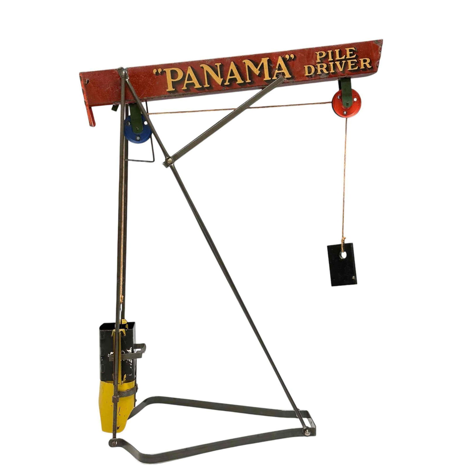 WOLVERINE Tin Litho PANAMA Pile Driver Toy (1 of 18)