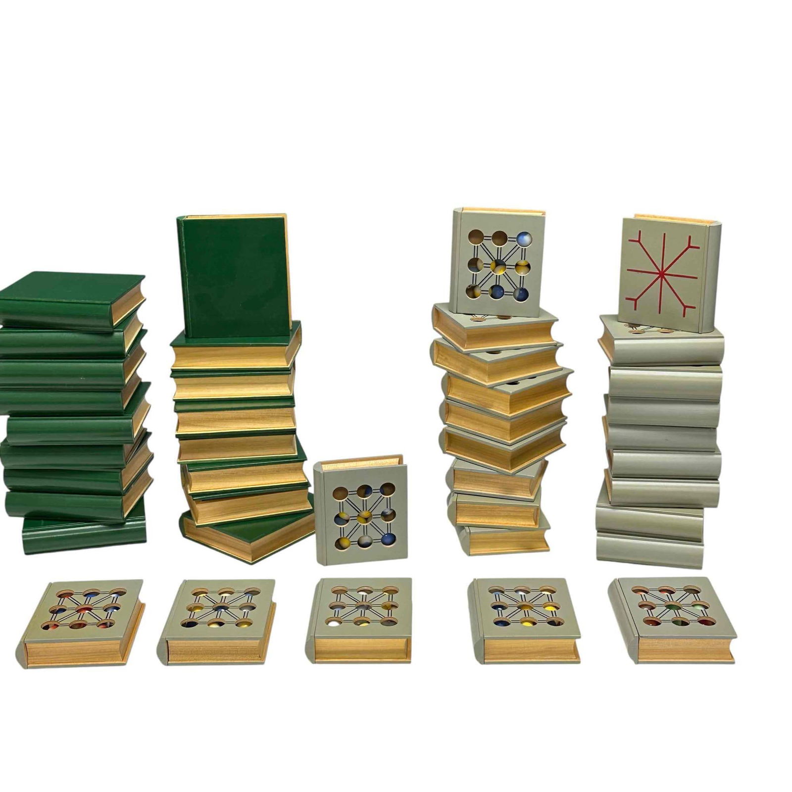(56) Quality Handmade Travel Games TIC-TAC-TOE: Includes 39 tic tac tor pocket travel marble games and 17 Christmas themed ring toss wood game. All made by this collector whom was a master wood working hobbyist, see photos as shown. Great gift idea