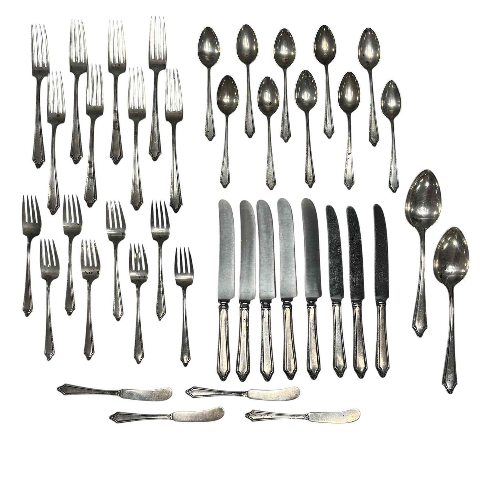 Towle "Dorothy Manners" Sterling Silver Flatware 1017 Grams 40 Pieces (1 of 19)