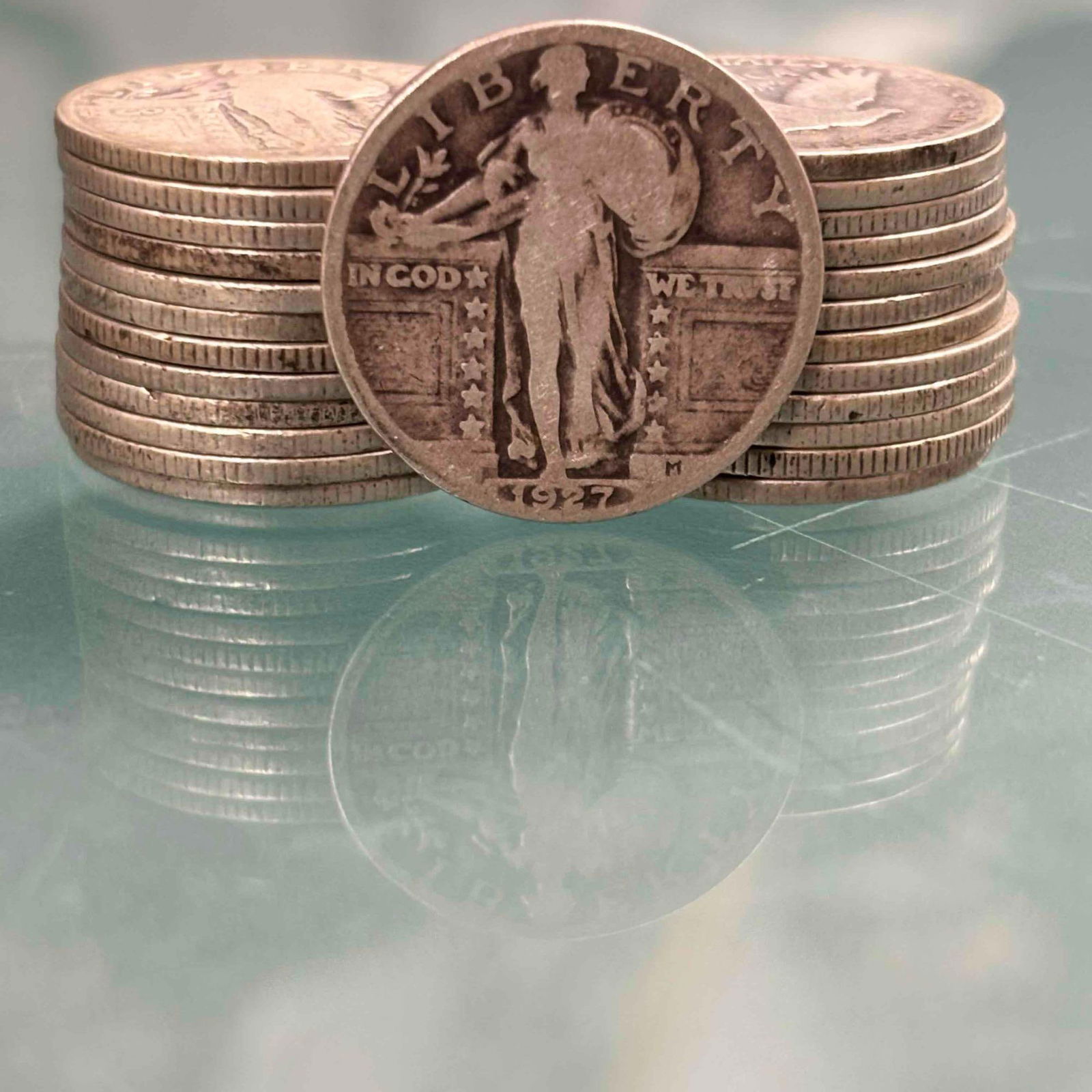 25 Standing Liberty Quarters 90% Silver (1 of 13)