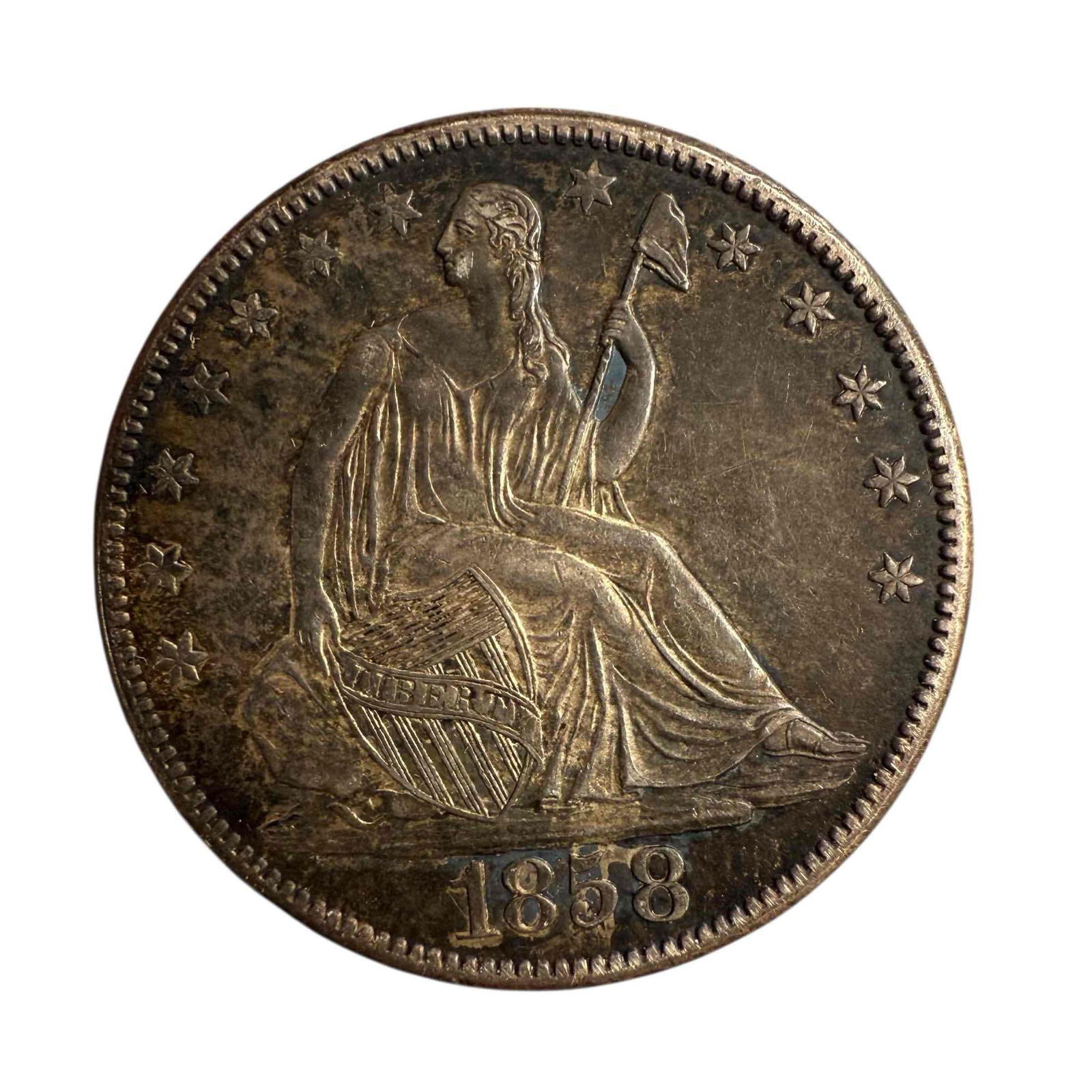 1858-O Seated Liberty Half Dollar (1 of 7)
