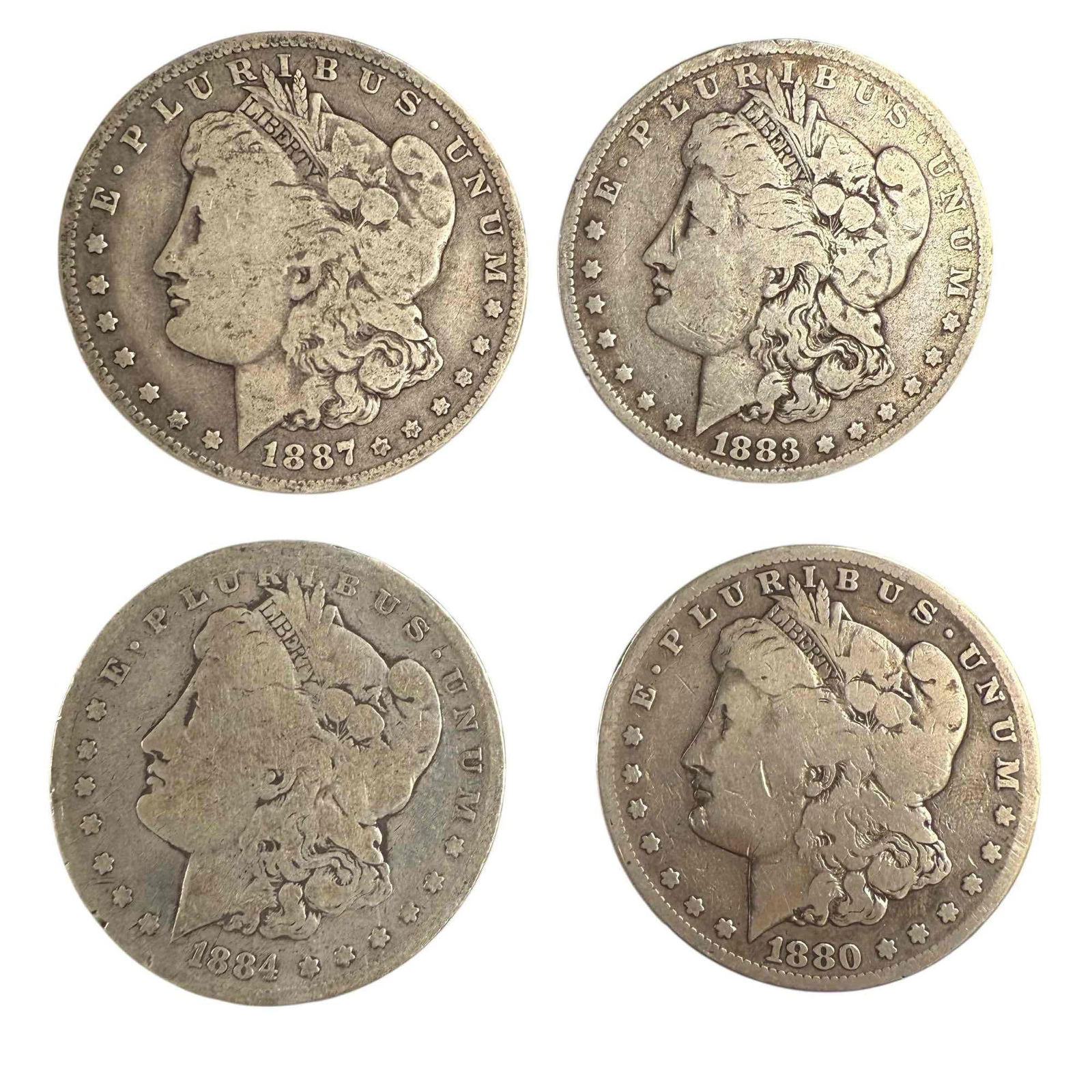1880 to 1887 Morgan Silver Dollars (4) - 2