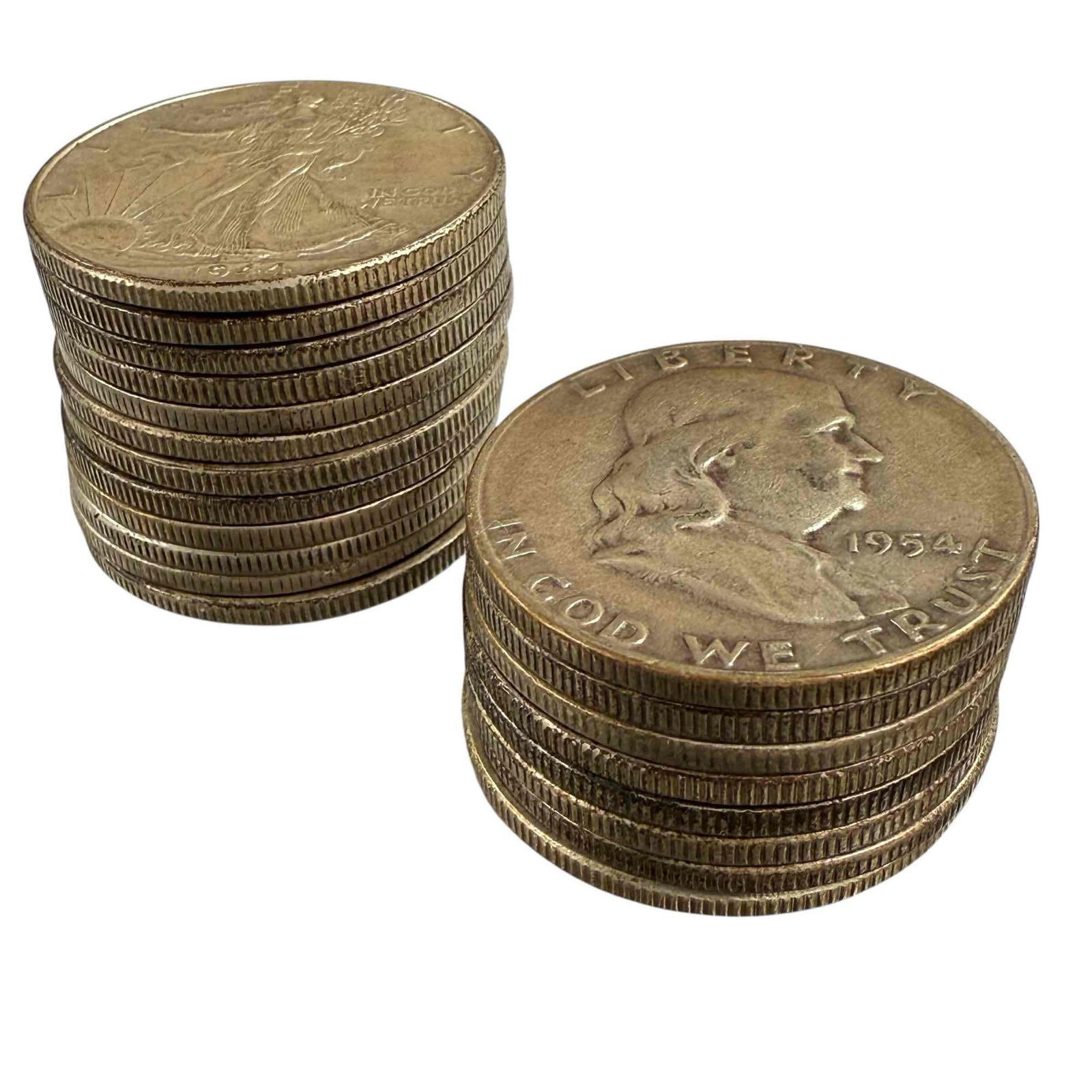 Roll of Standing Liberty & Franklin Silver Half Dollars (20) (1 of 18)